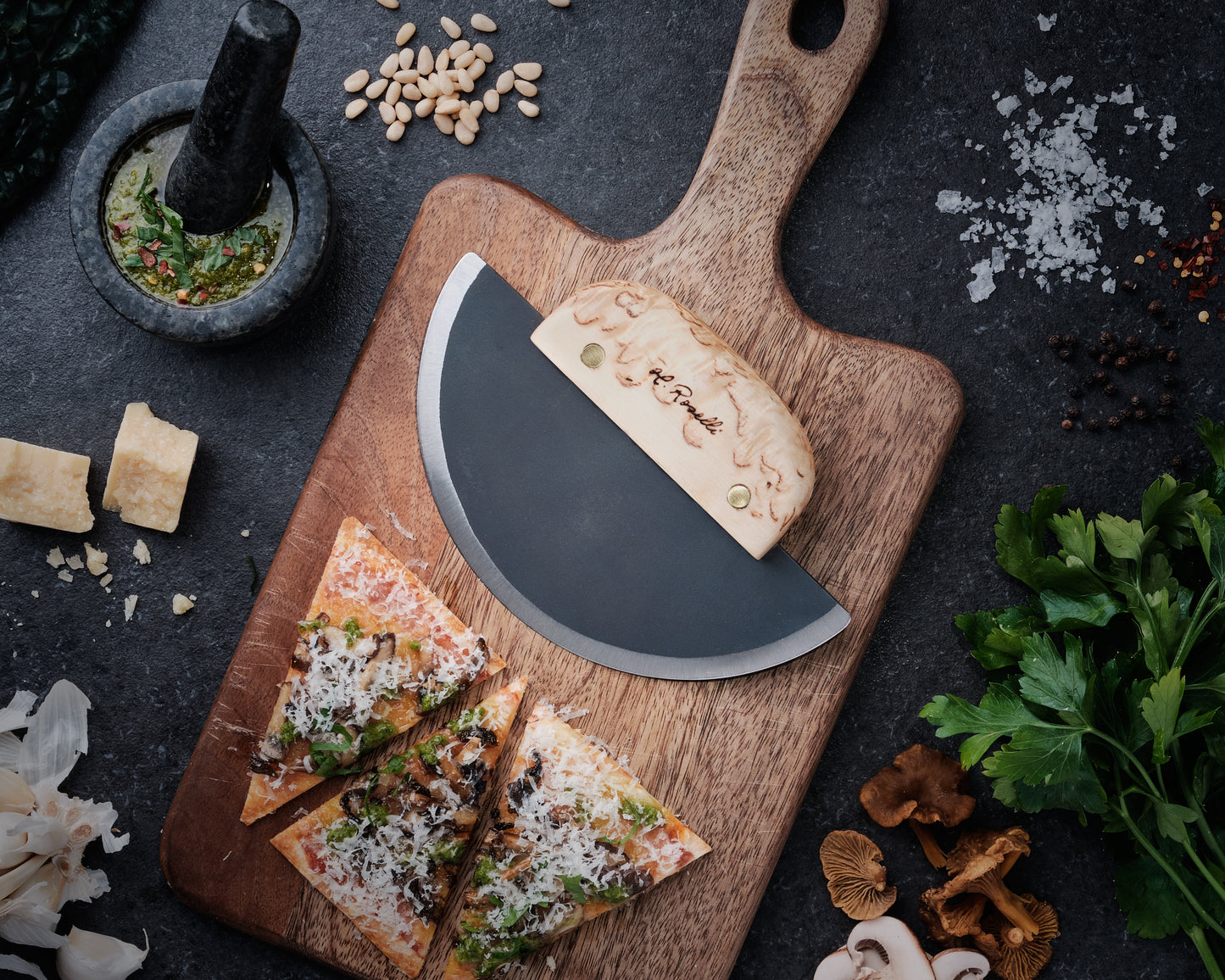Roselli ULU Culinary Kitchen Tools Cooking Knife