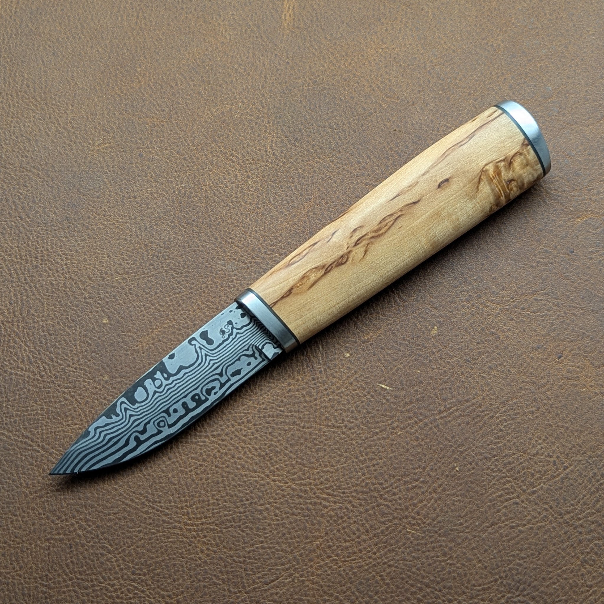 Thacker Knives #25 Damascus Puukko