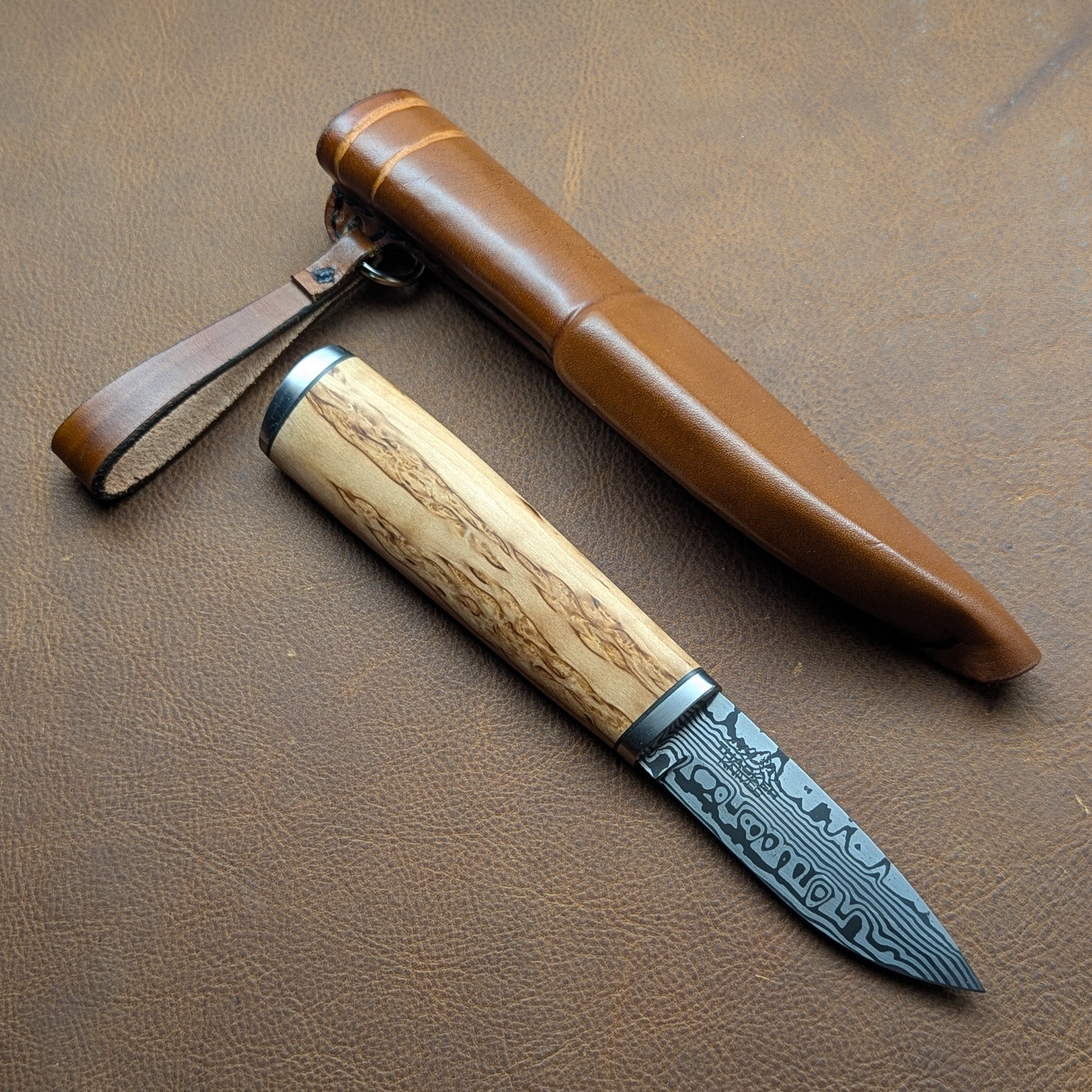 Thacker Knives #25 Damascus Puukko
