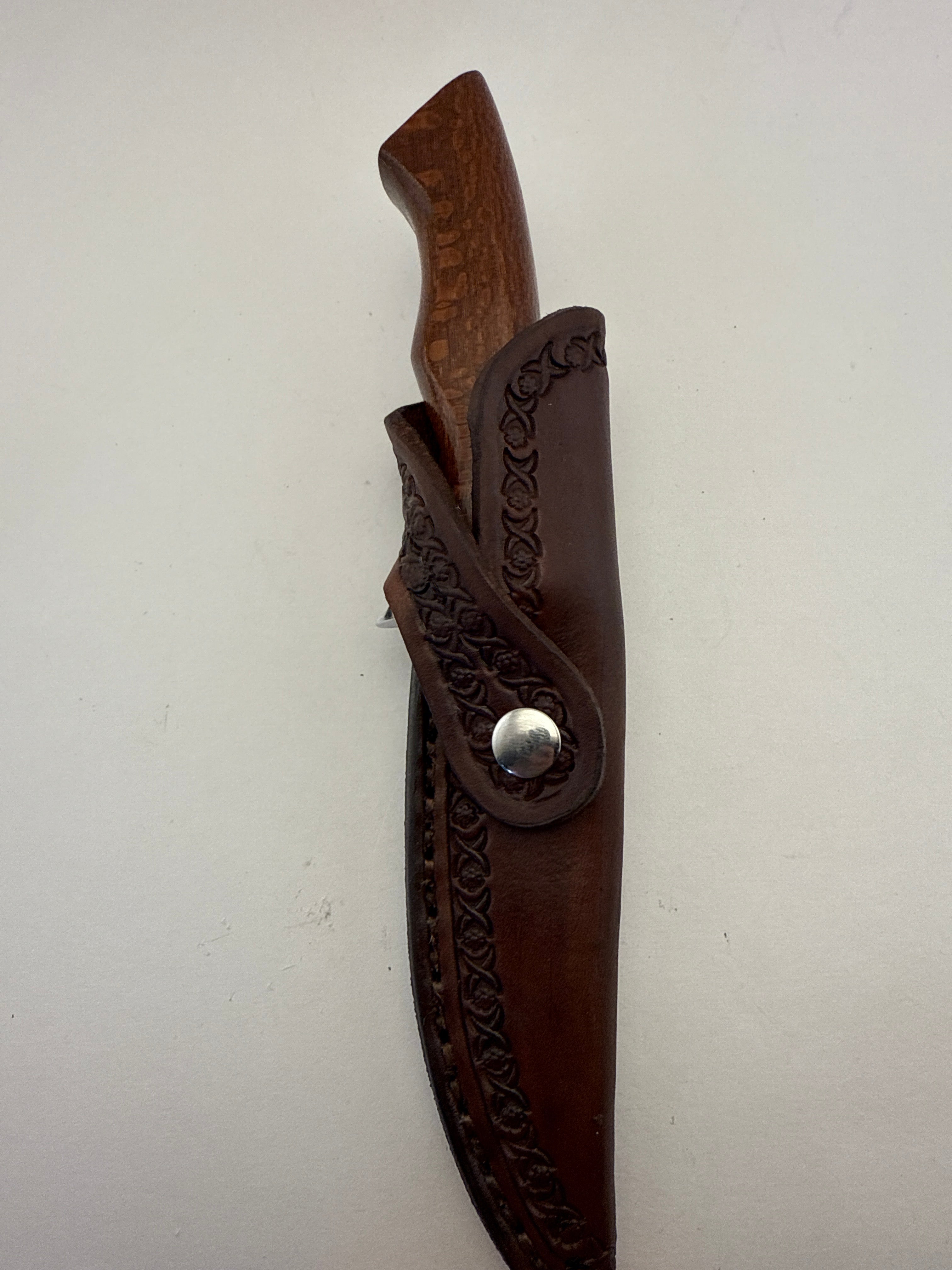 Skala Custom Knives - Lauri Stainless 125mm / Leopard Wood Handle - #148