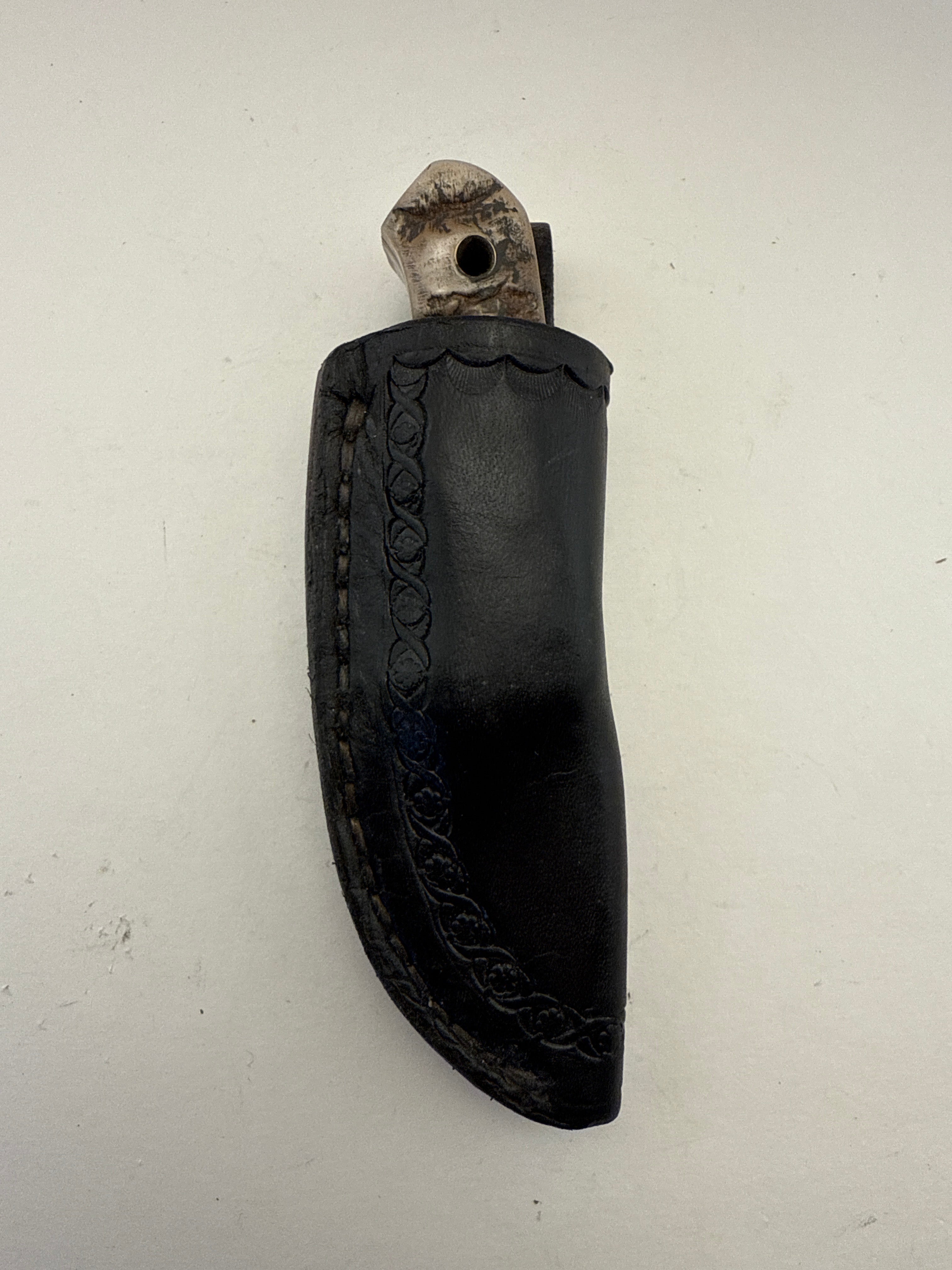 Skala Custom Knives - (Helle Mandra H3LS Blade) Rams horn Handle - #158