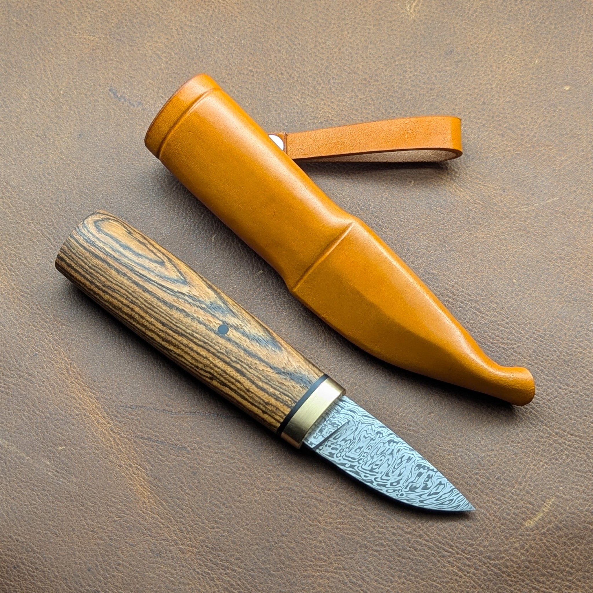 Thacker Knives #31 Damasteel Mini Puukko