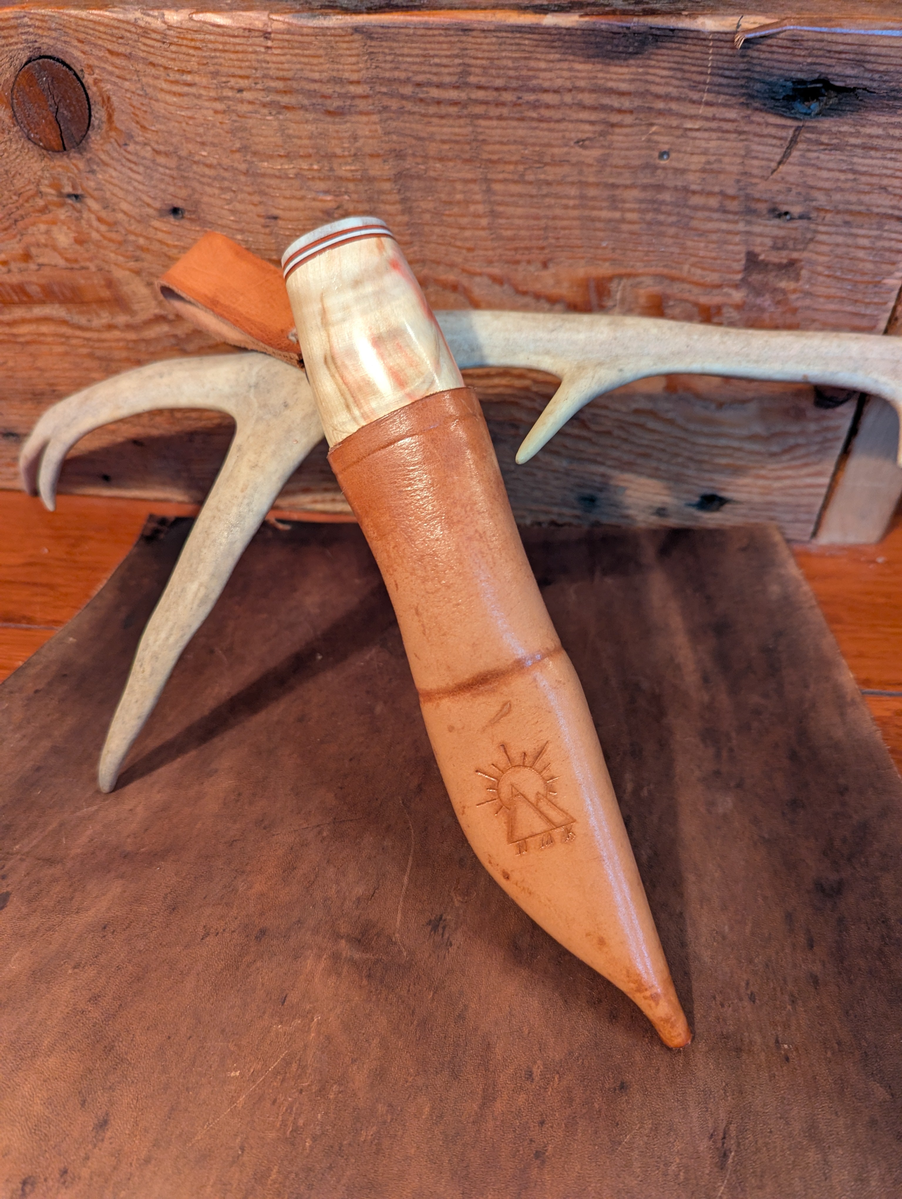New Mountain Knives - Box Elder / Reindeer antler #8