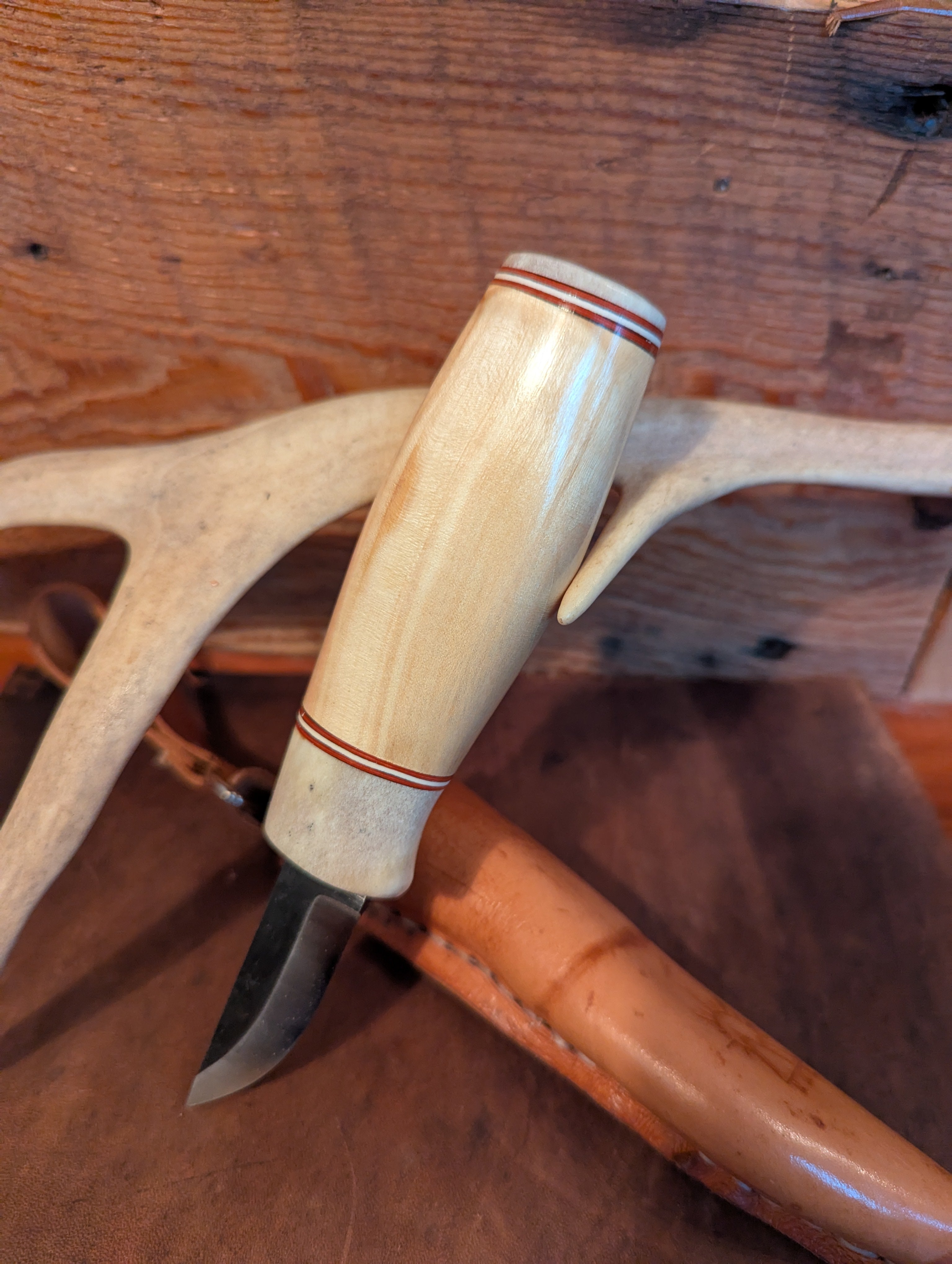 New Mountain Knives - Box Elder / Reindeer antler #8
