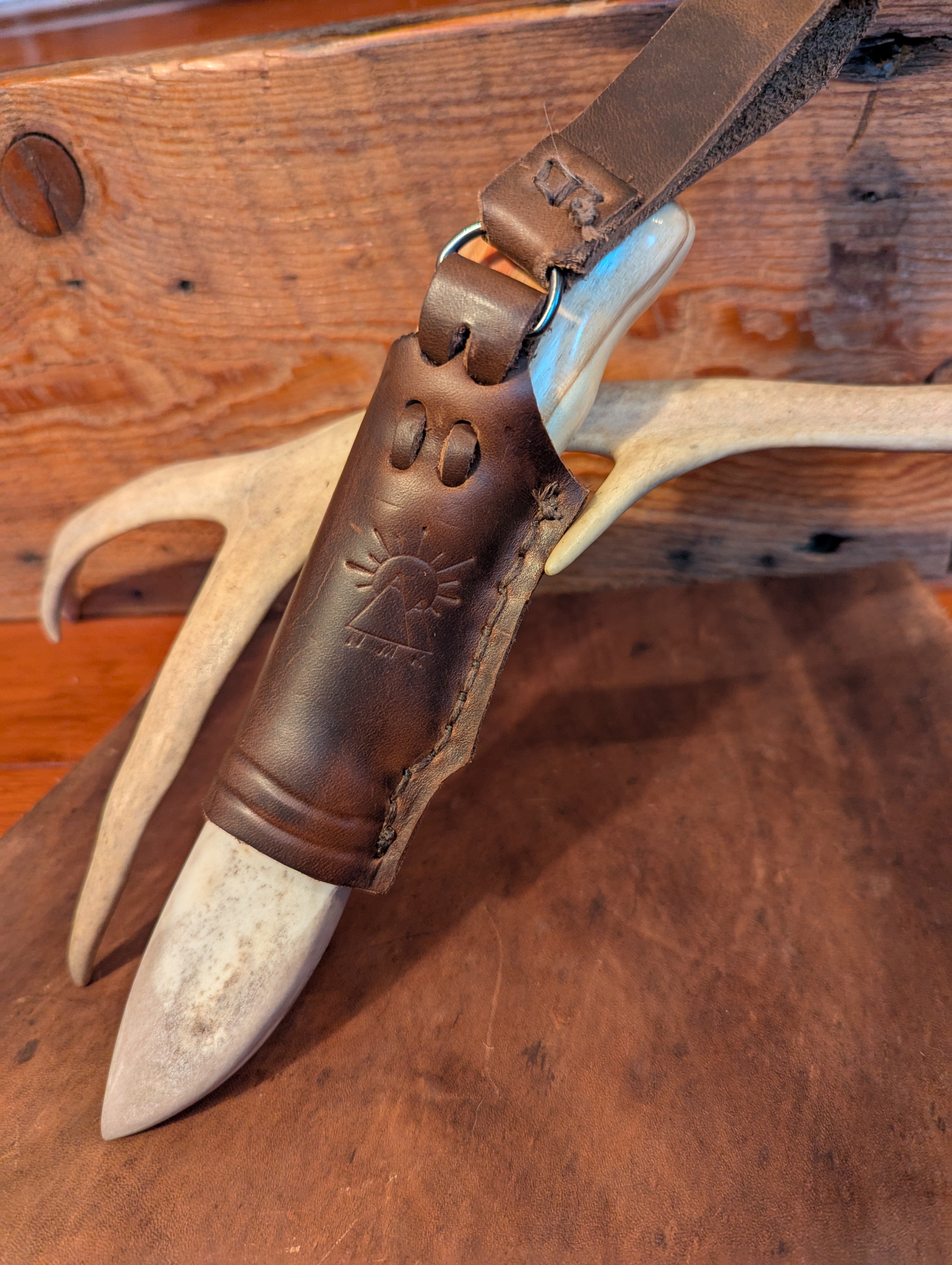 New Mountain Knives - Box Elder / Reindeer antler #9