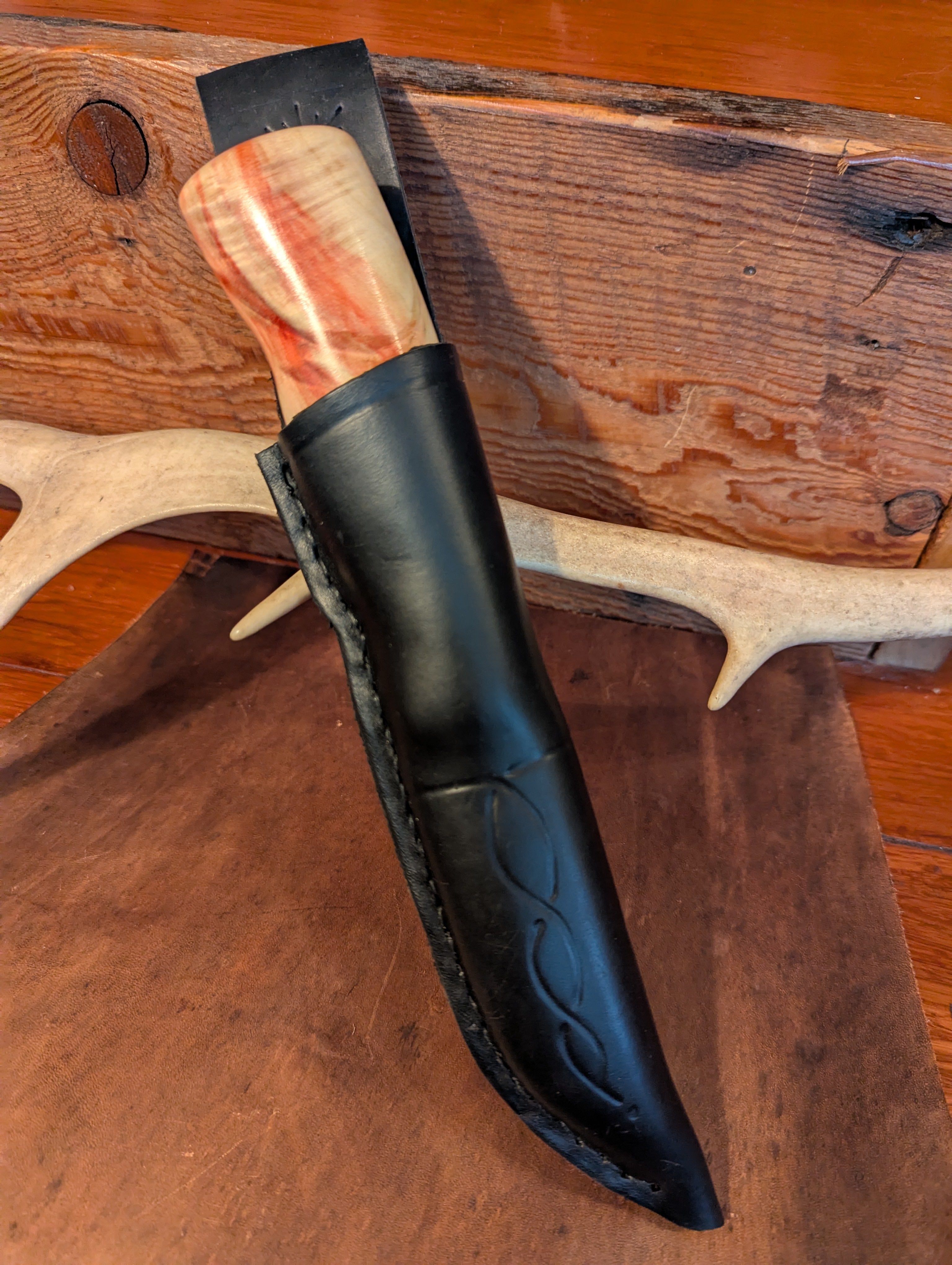 New Mountain Knives - Box Elder / Reindeer antler #11