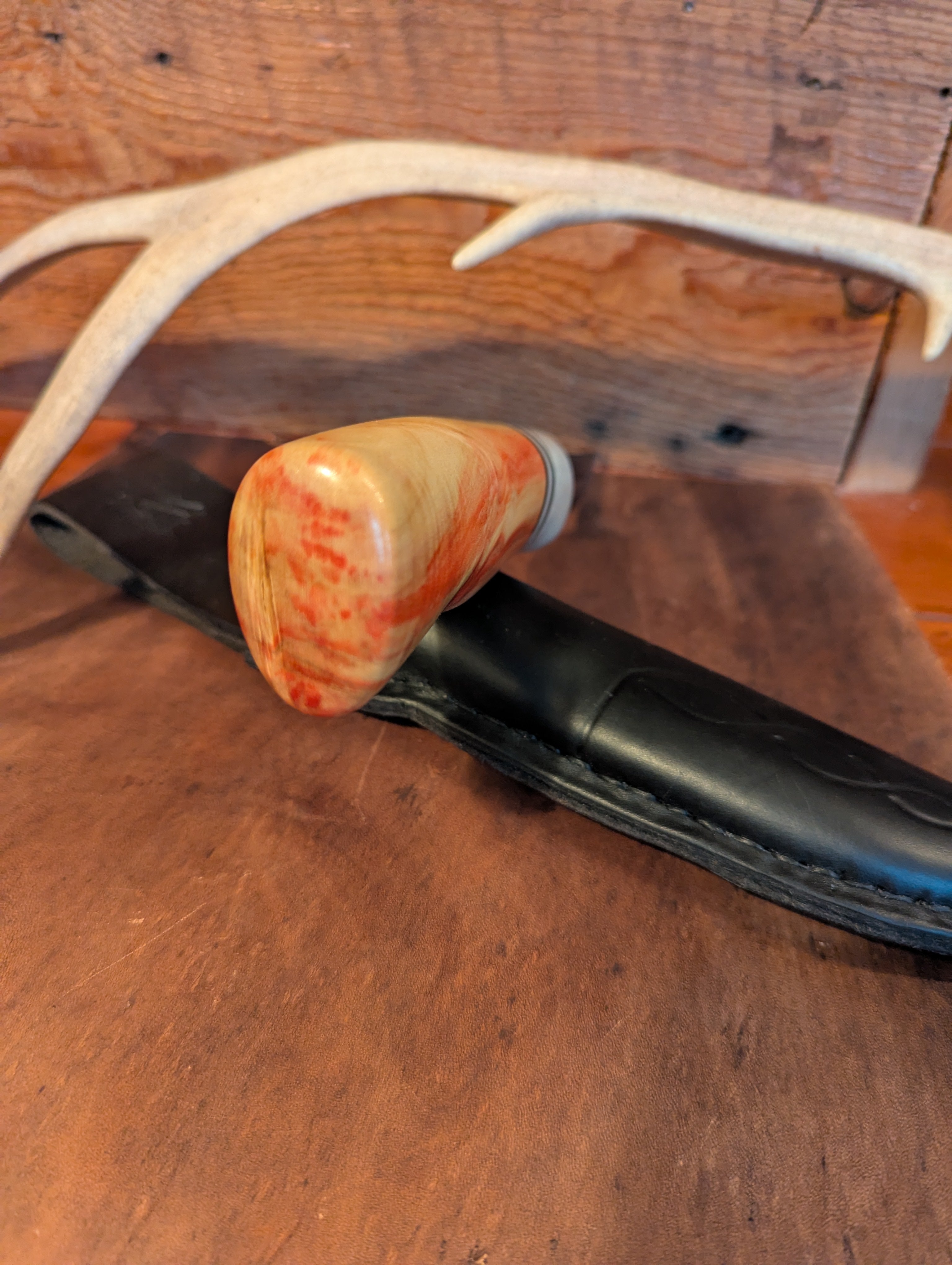 New Mountain Knives - Box Elder / Reindeer antler #11