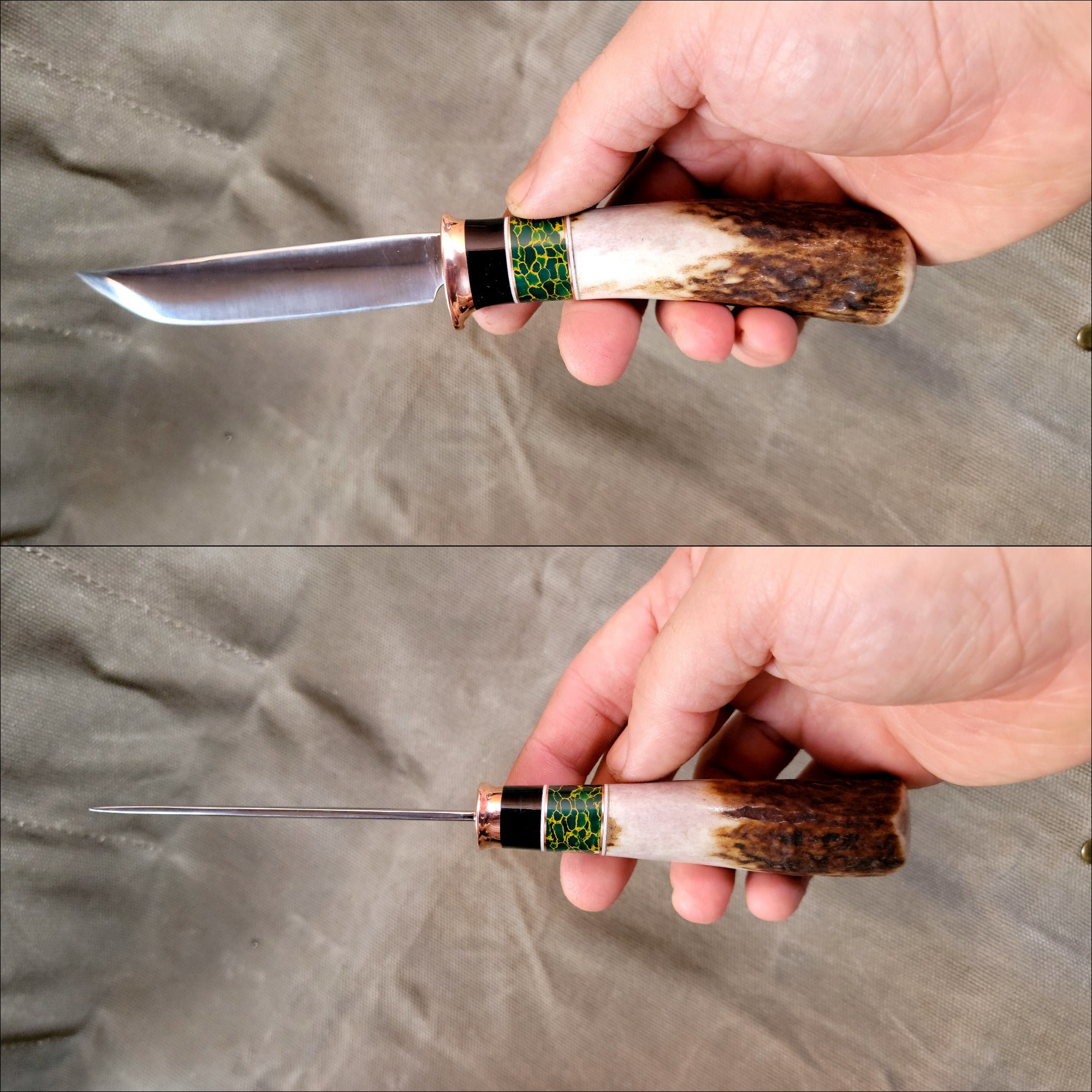 Pete's Custom Knives - Convex Kustaa Lammi blade knife  #28