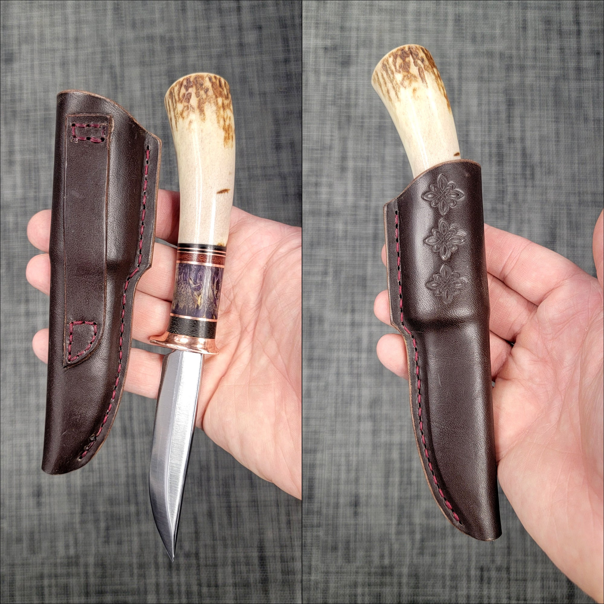 Pete's Custom Knives - All-around/small hunter knife. Progressive tempered Lauri 95 #40
