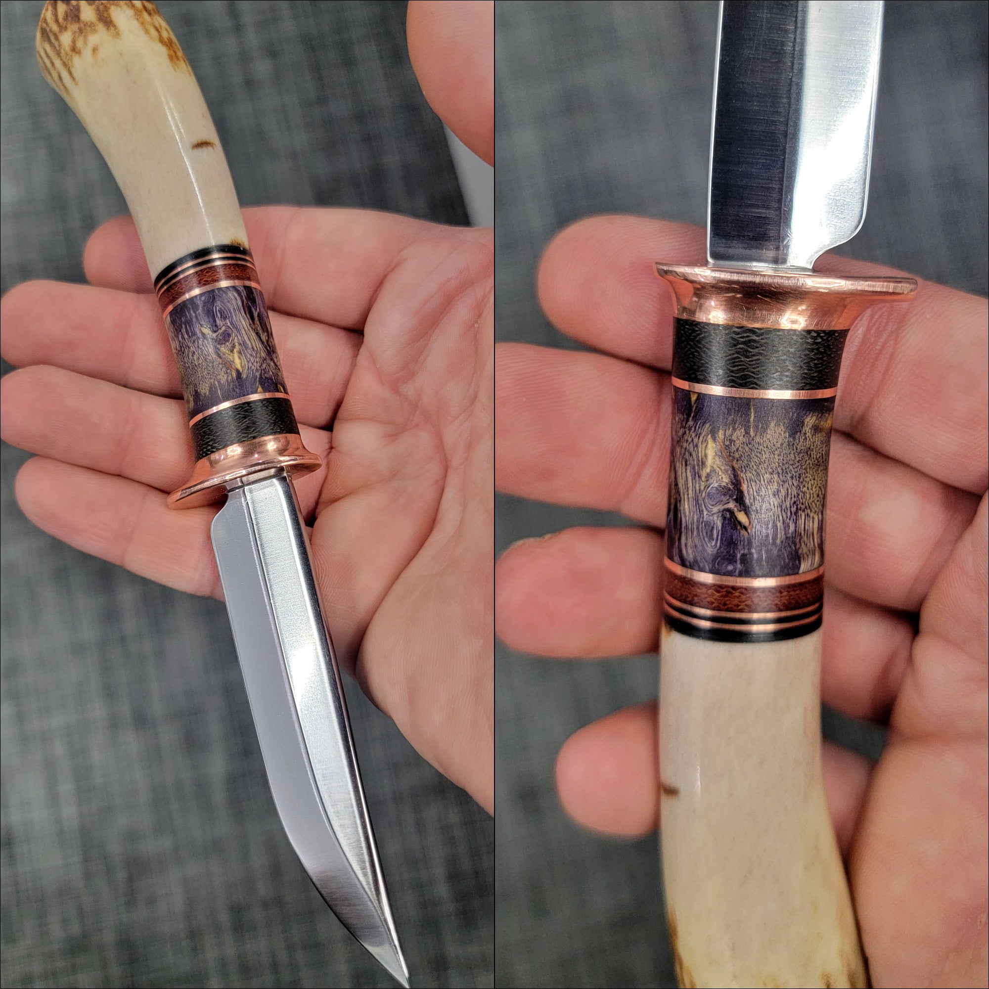 Pete's Custom Knives - All-around/small hunter knife. Progressive tempered Lauri 95 #40