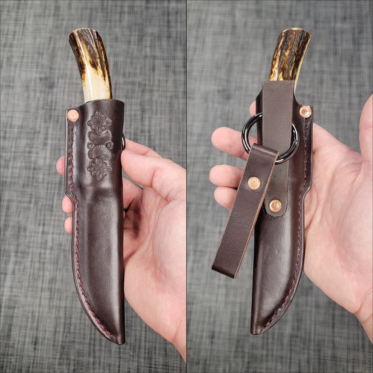 Pete's Custom Knives - Scagel style hunter knife #46