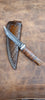 Pecks Woods Leather - Black Walnut/Stacked Leather knife #148