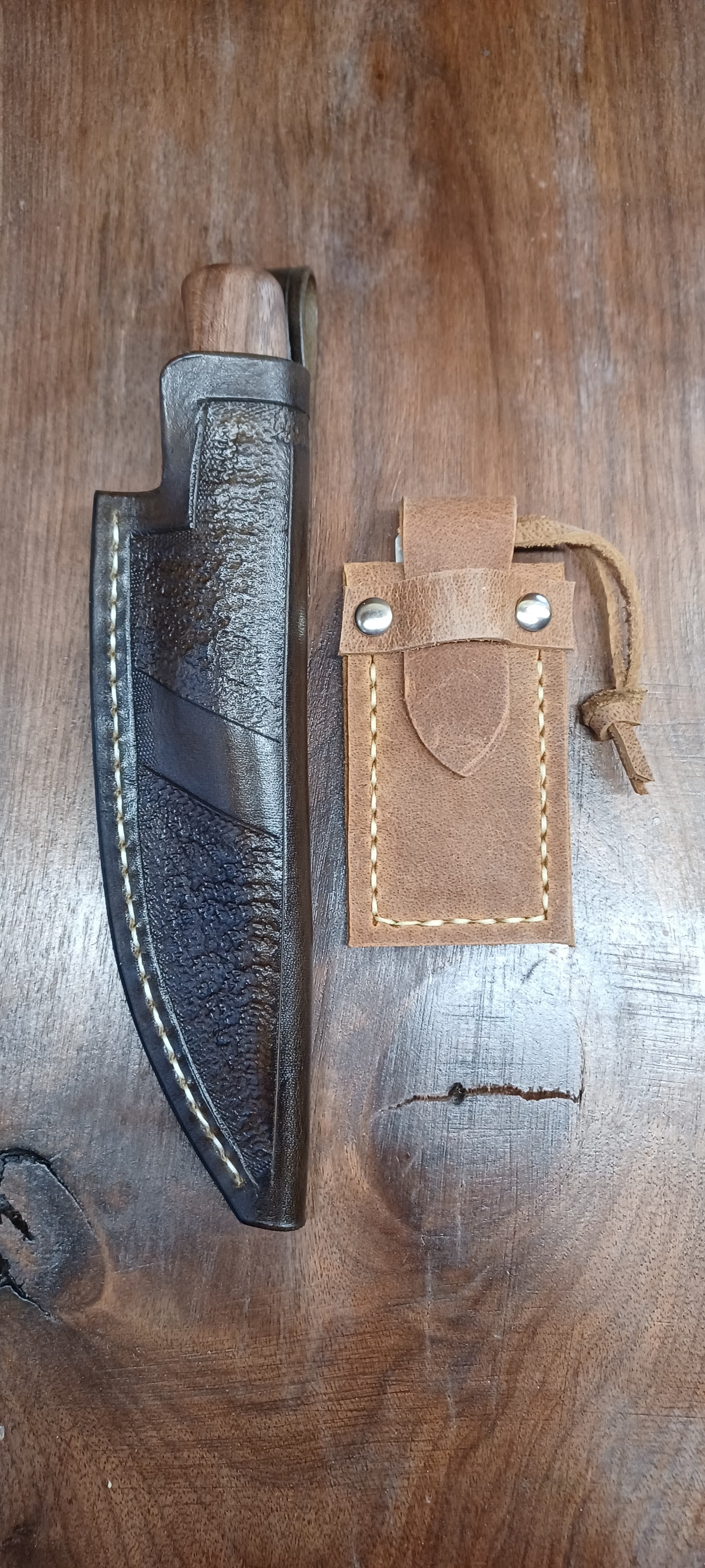 Pecks Woods Leather - Black Walnut / G10 #157