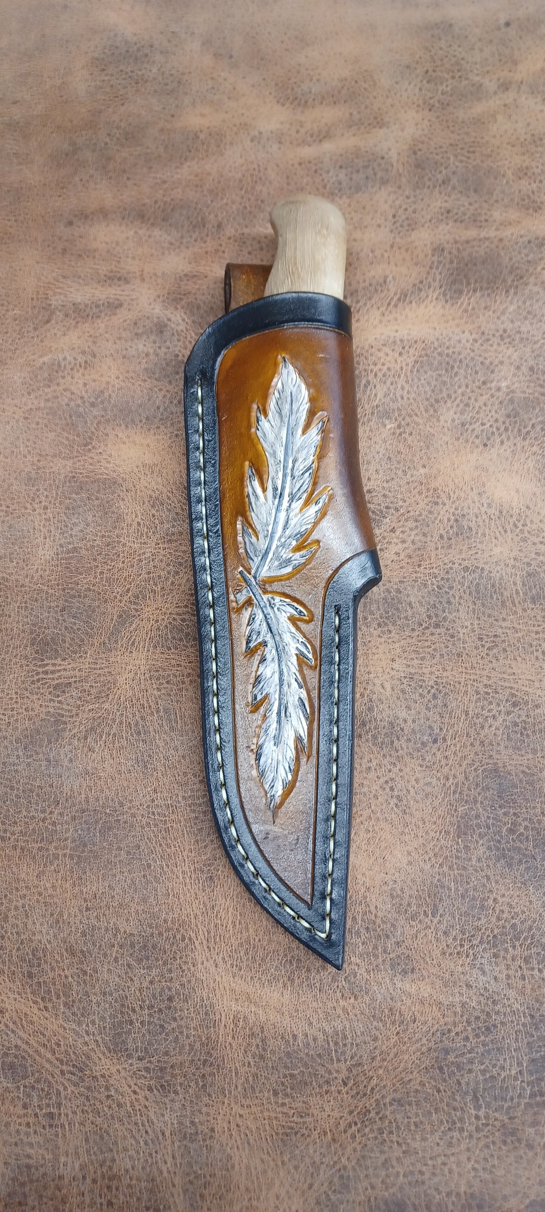 Pecks Woods Leather - Maple / G10 Spacers #162