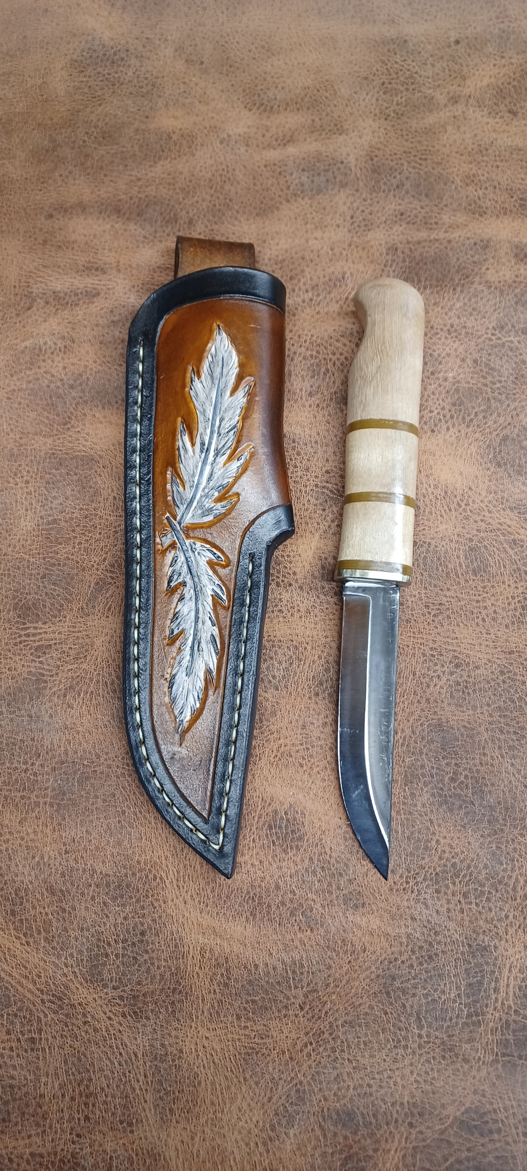 Pecks Woods Leather - Maple / G10 Spacers #162