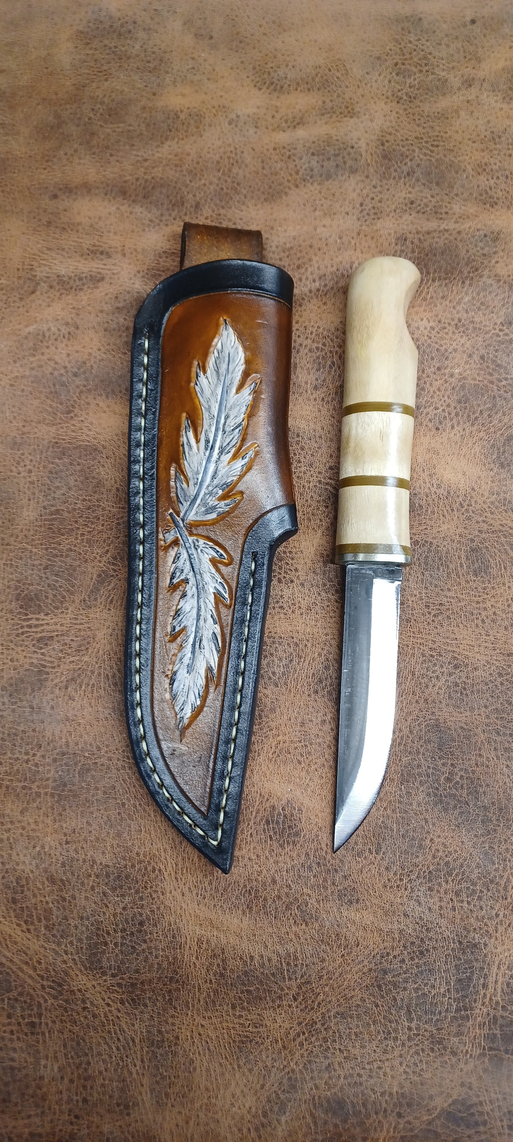 Pecks Woods Leather - Maple / G10 Spacers #162