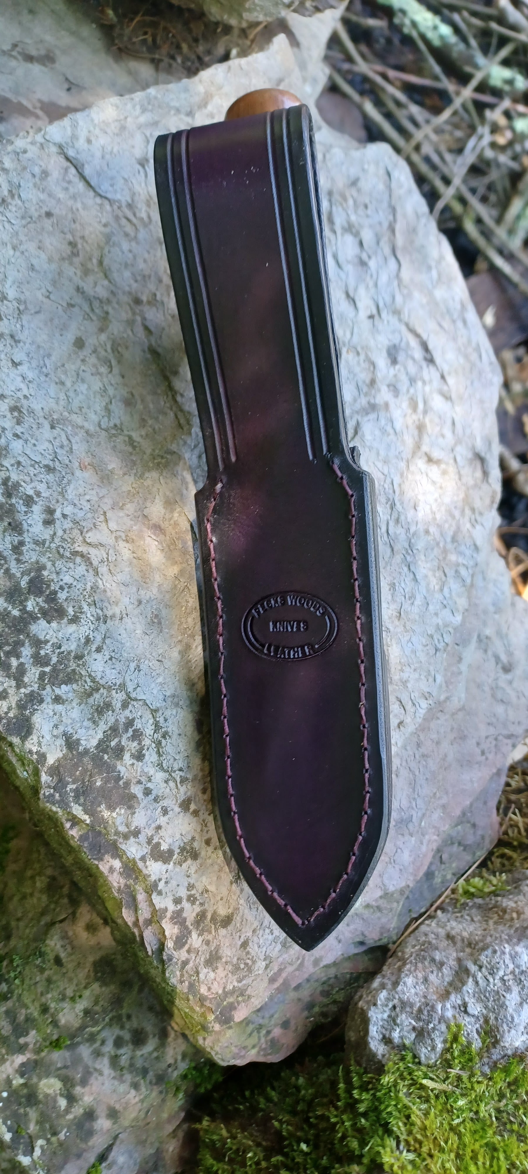 Pecks Woods Leather - Double Set! Black Walnut / G10 #169