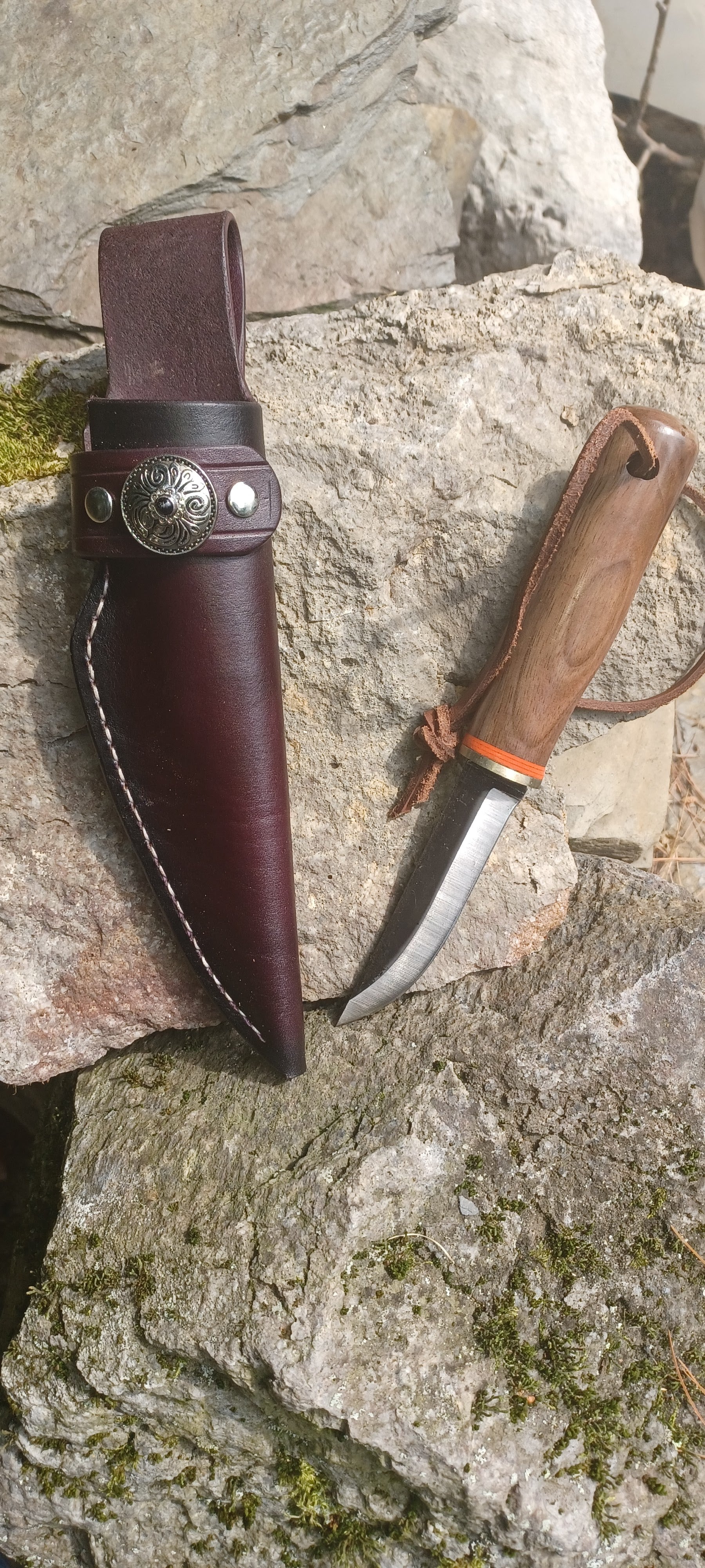 Pecks Woods Leather - Black Walnut / G10  #176