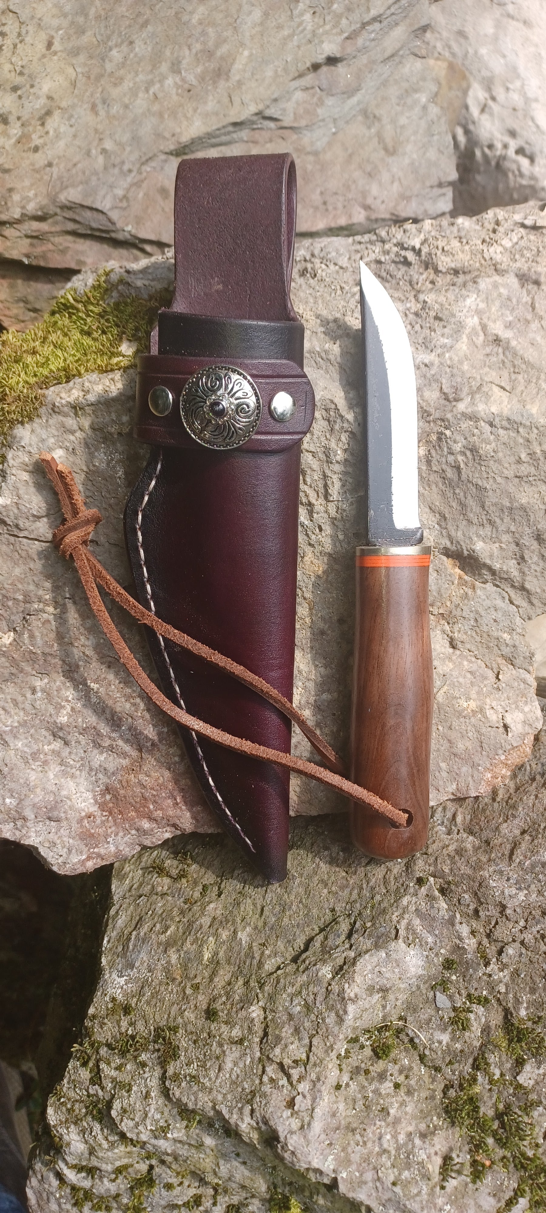 Pecks Woods Leather - Black Walnut / G10  #176