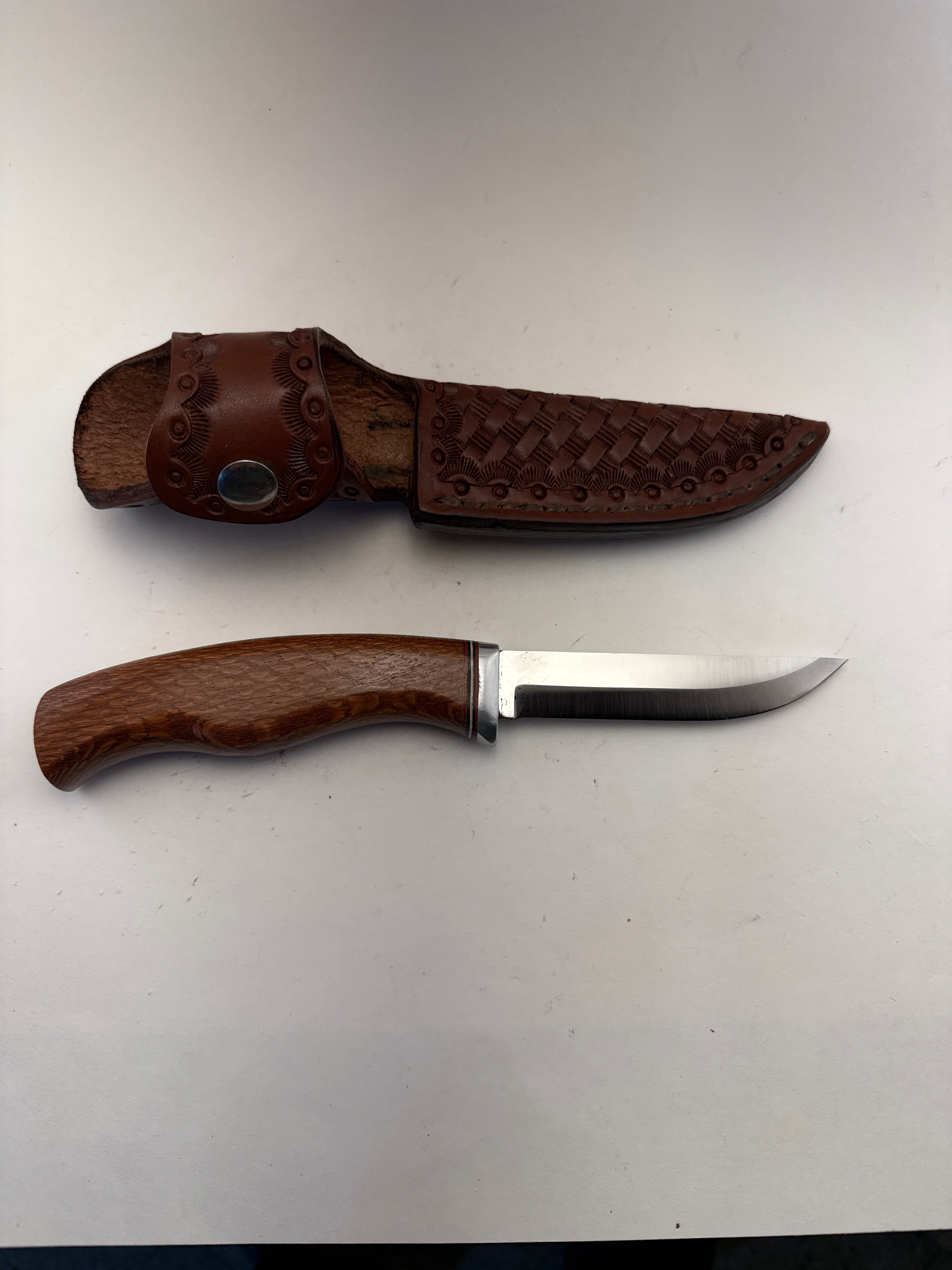 Skala Custom Knives - Lauri Stainless 105mm / Leopardwood Handle - #161