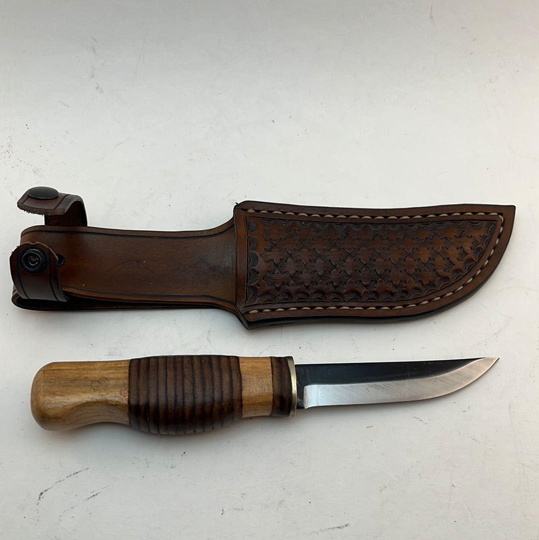 Pecks Woods Leather - Oak /Leather Spacer Handle #74