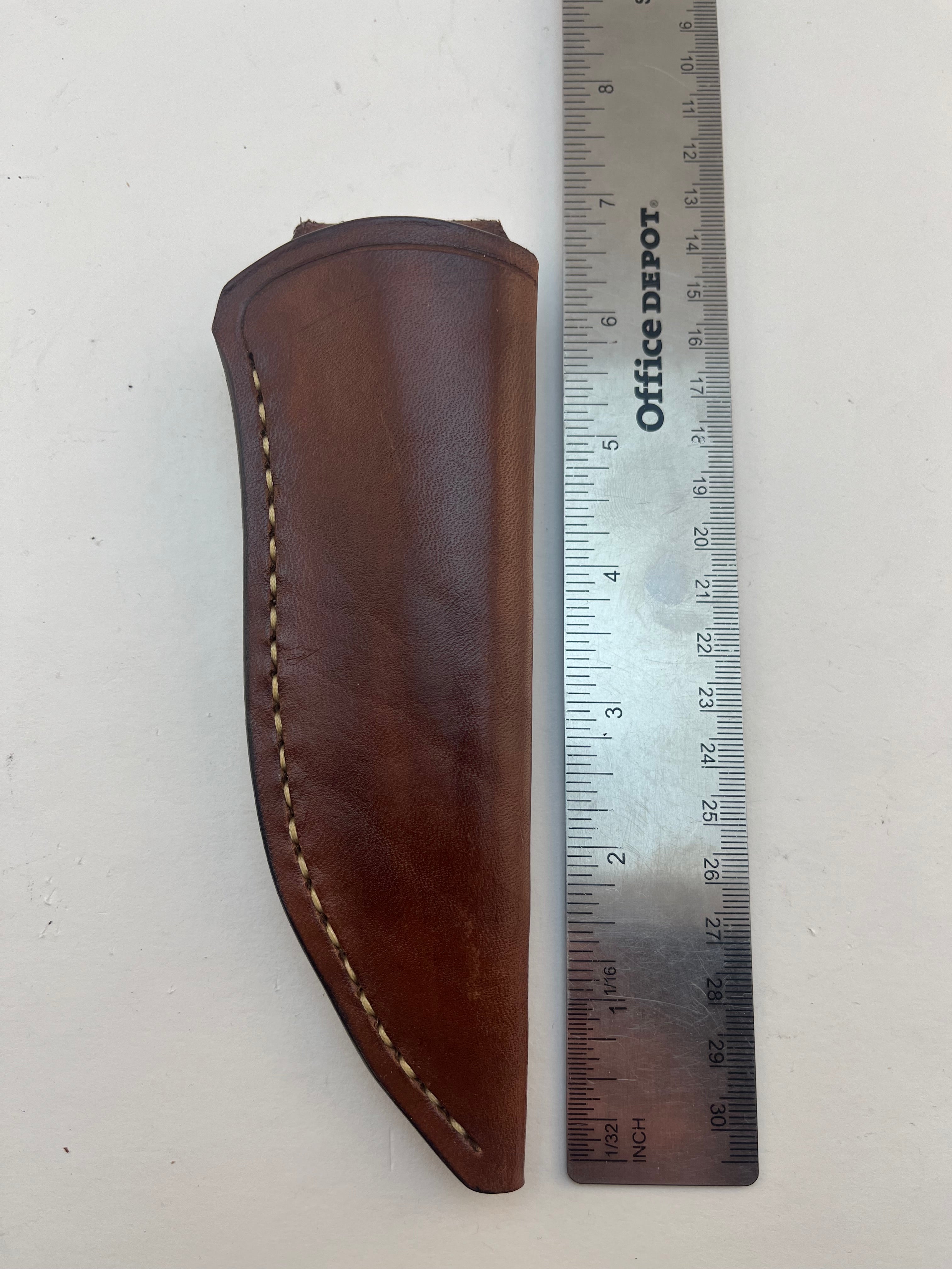 Ragweed Forge Knife Sheath #6 (6" made from 8/9oz Leather) Hand Made in our leather shop!