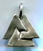 Jewelry - Closed Valknut #5114 Silver or Bronze