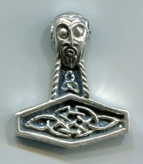 Jewelry - Thor's Head Hammer #5211 Silver or Bronze