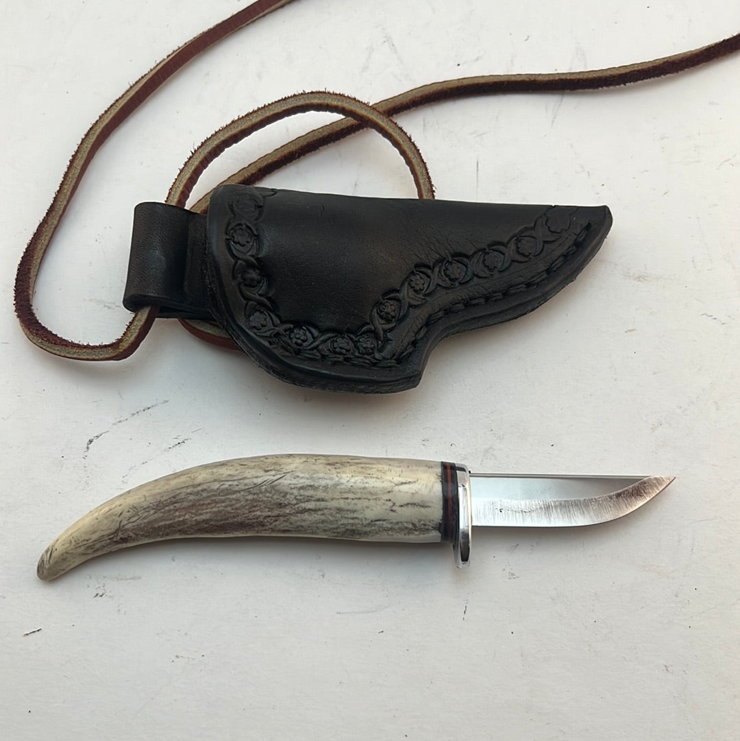 Skala Custom Knives - Whitetail Handle Neck Knife #117