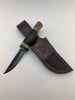 Pecks Woods Leather - Leather Spacer handle with antler pieces. Magnetic Retention! #90