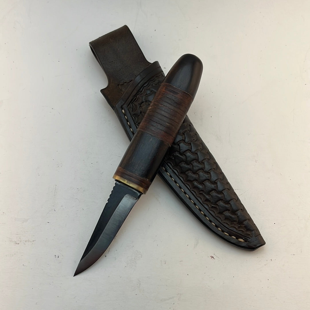 Pecks Woods Leather - Oak /Leather Spacer Handle #36