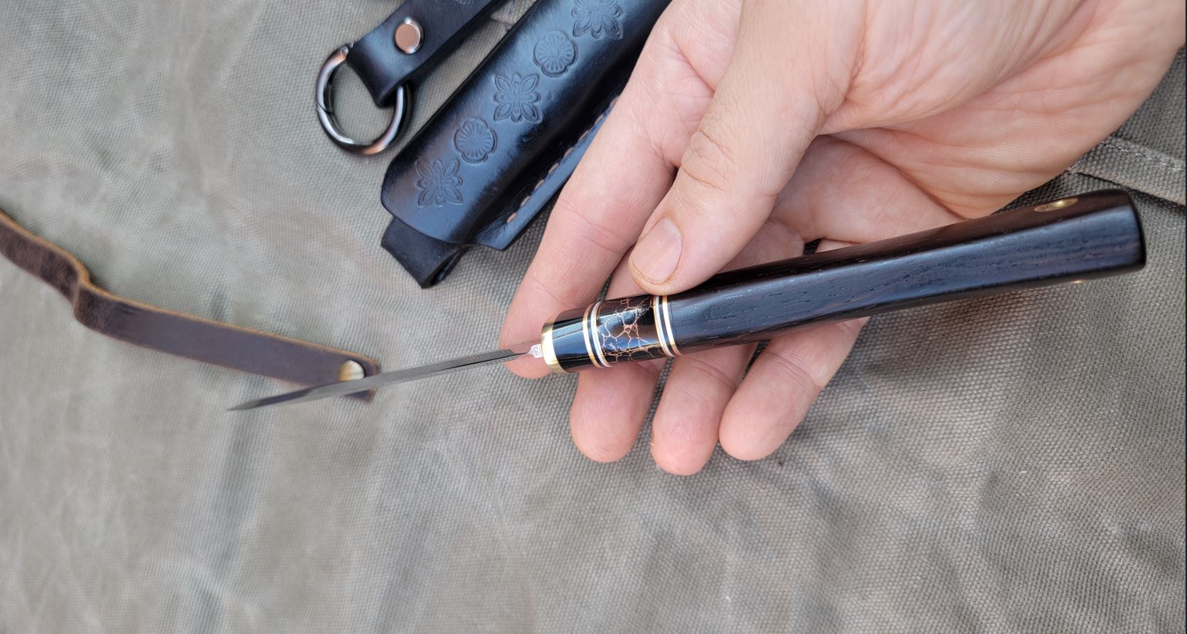 Pete's Custom Knives - Midsize utility all-around puukko #20