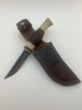 Pecks Woods Leather - Knife, Diamond Sharpener, and Leather sheath #89