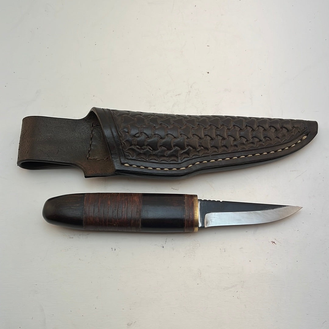 Pecks Woods Leather - Oak /Leather Spacer Handle #36