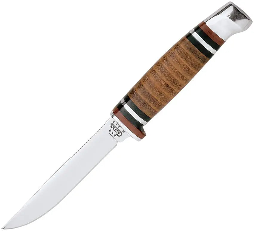Case Cutlery - Leather Mini FINN Hunter with Leather Sheath #CA379