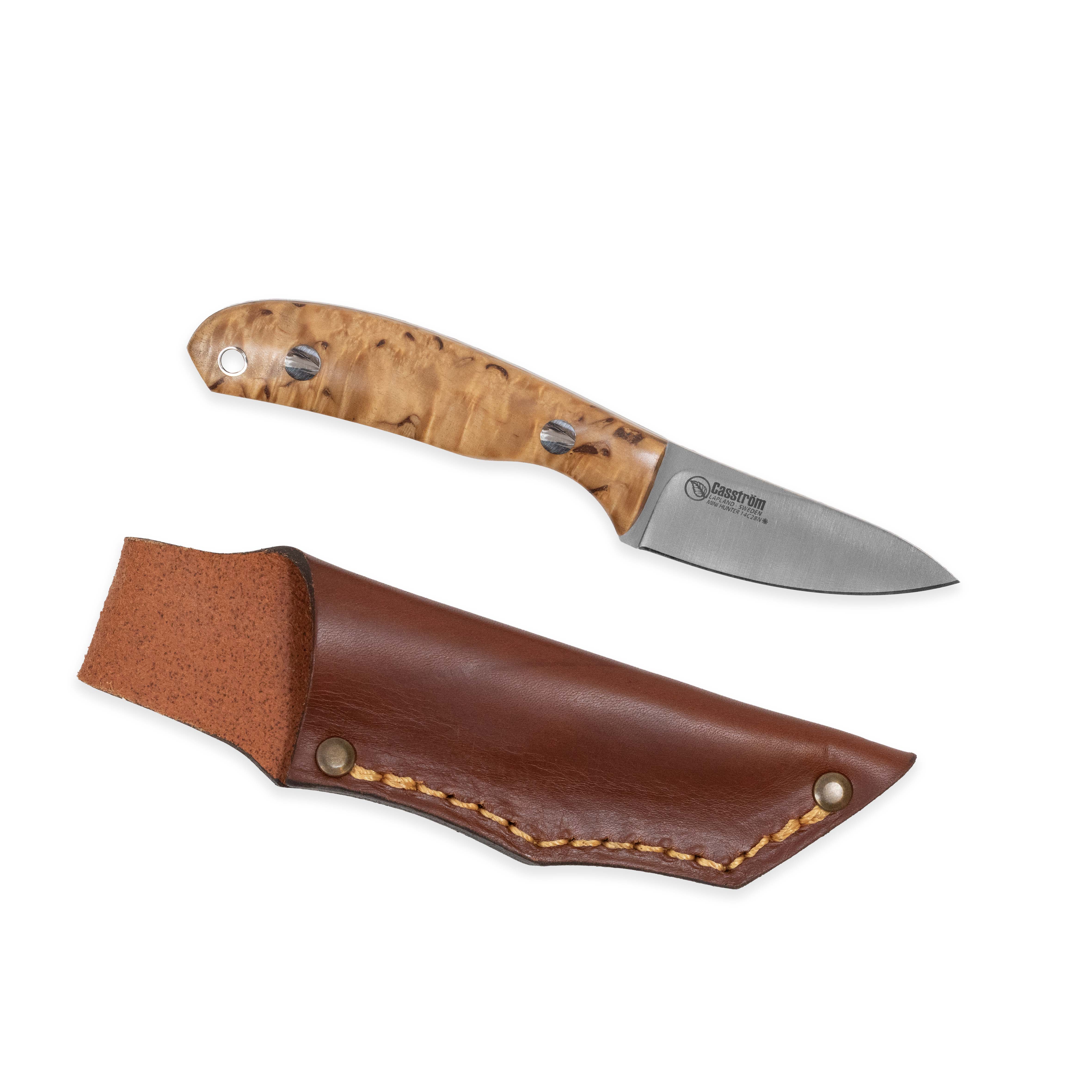 Casstrom Safari Mini Hunter, Stabilized Curly Birch