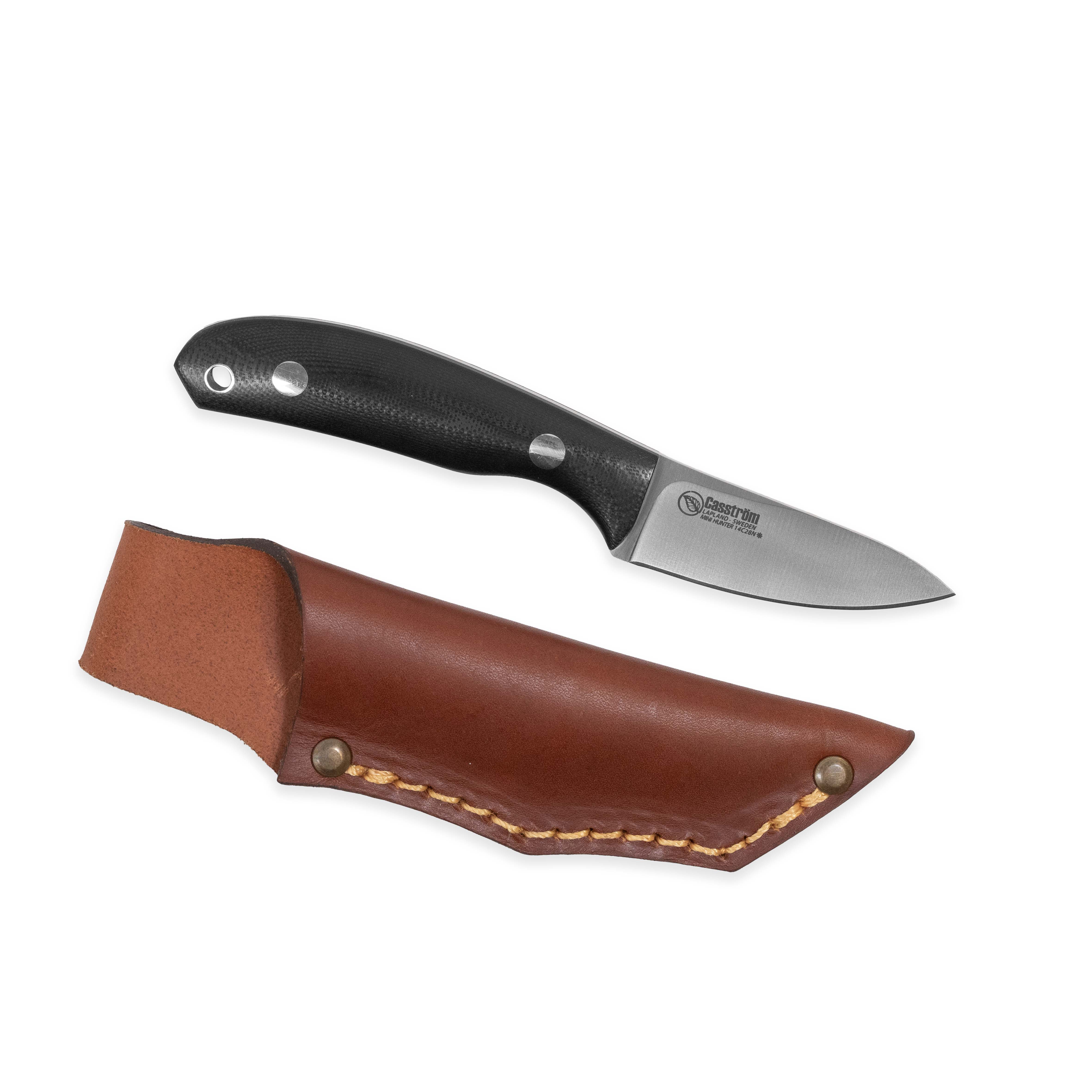 Casstrom Safari Mini Hunter, Stabilized Curly Birch