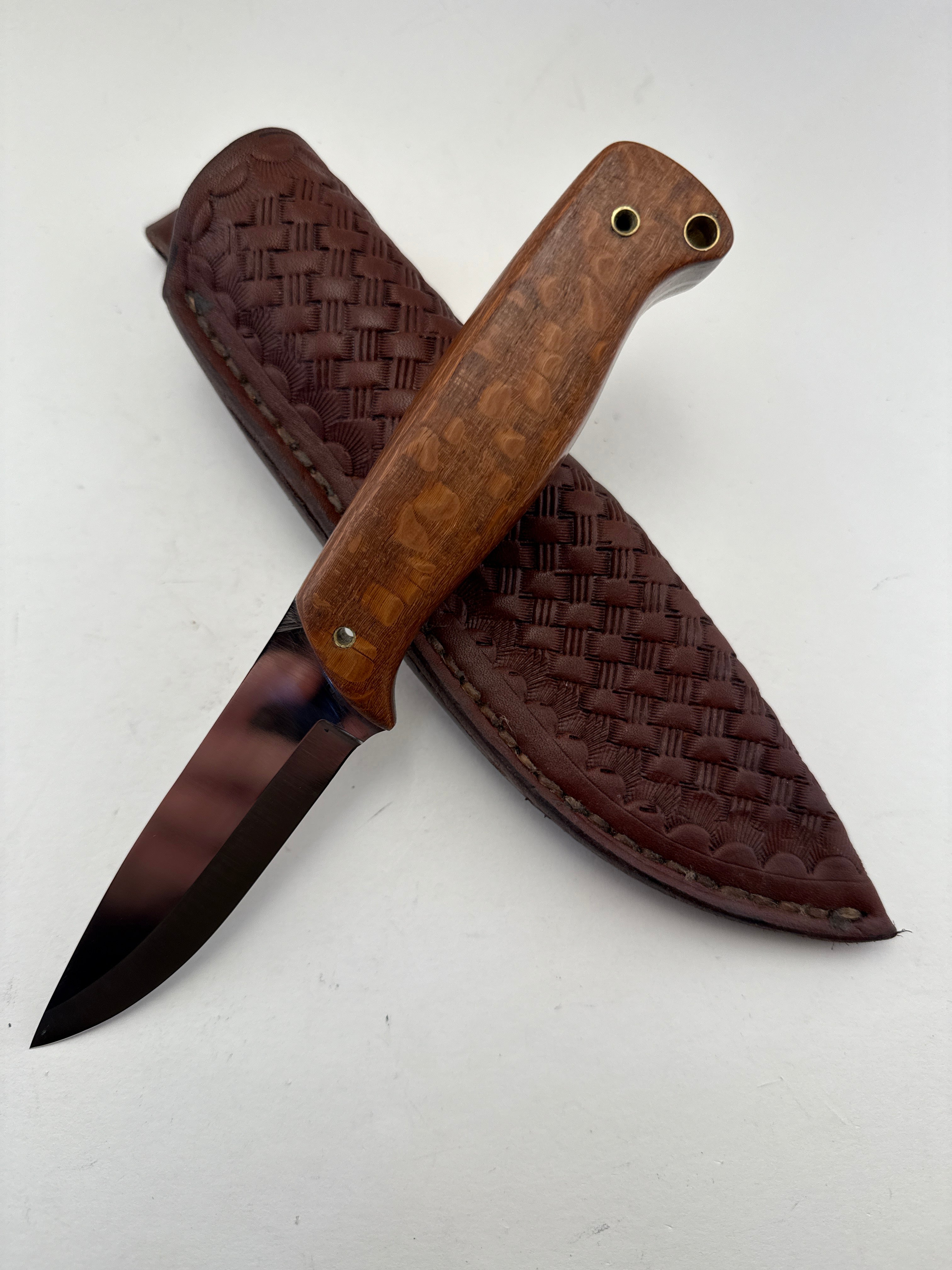 Skala Custom - Full Tang - leopardwood Scales #154