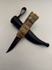 R.Nurmi PUUKKO - #27 Stabilized Spalted Birch, Birch Bark/Brass Spacers