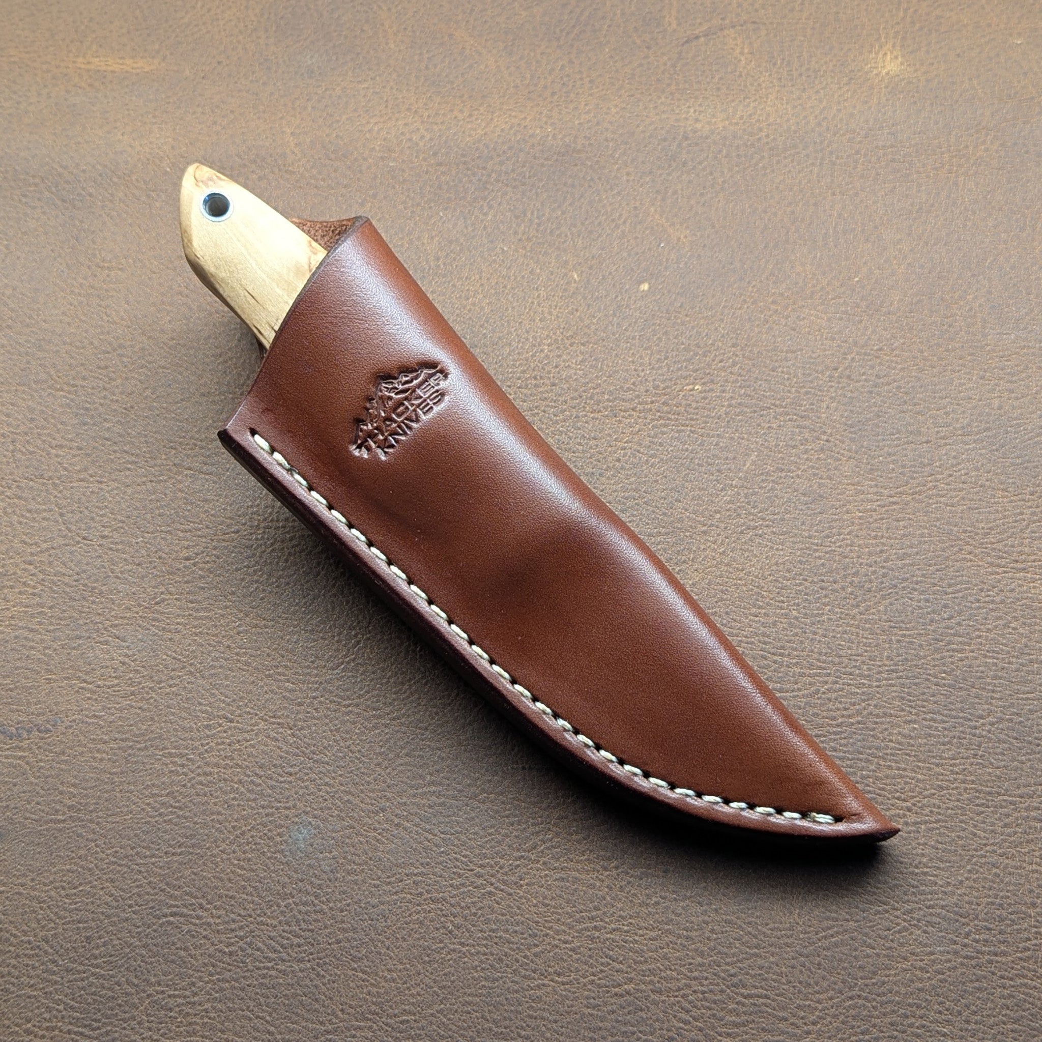 Thacker Knives #18 Damascus Bruk Puukko EDC