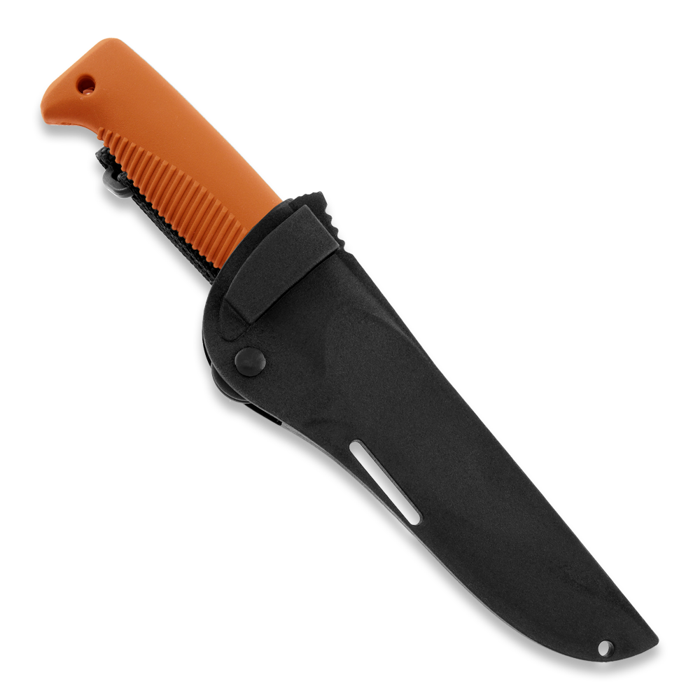 Peltonen M07 Ranger Puukko Black Cerakote Orange Handle FJP137