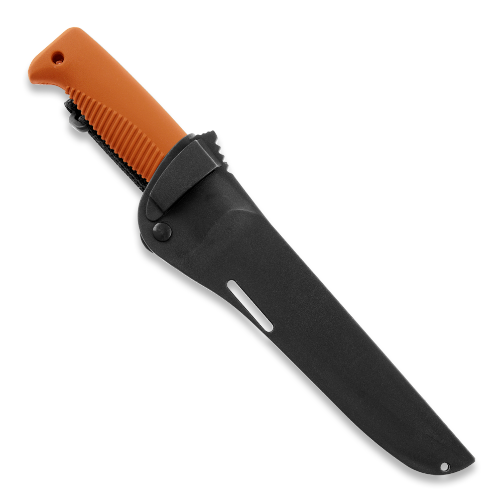 Peltonen M95 Ranger Puukko Black Cerakote Orange Handle FJP140