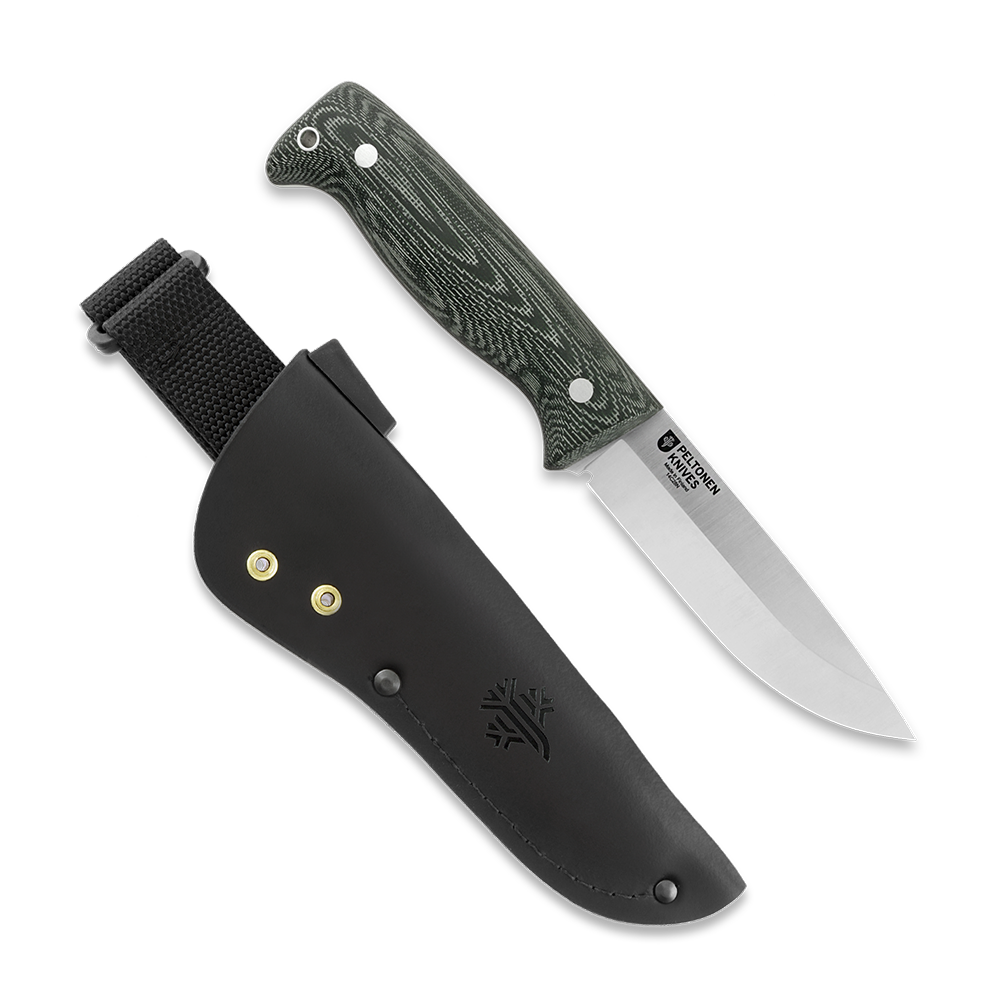 Peltonen M07 Ranger Puukko Full Tang, Green Micarta FJP502