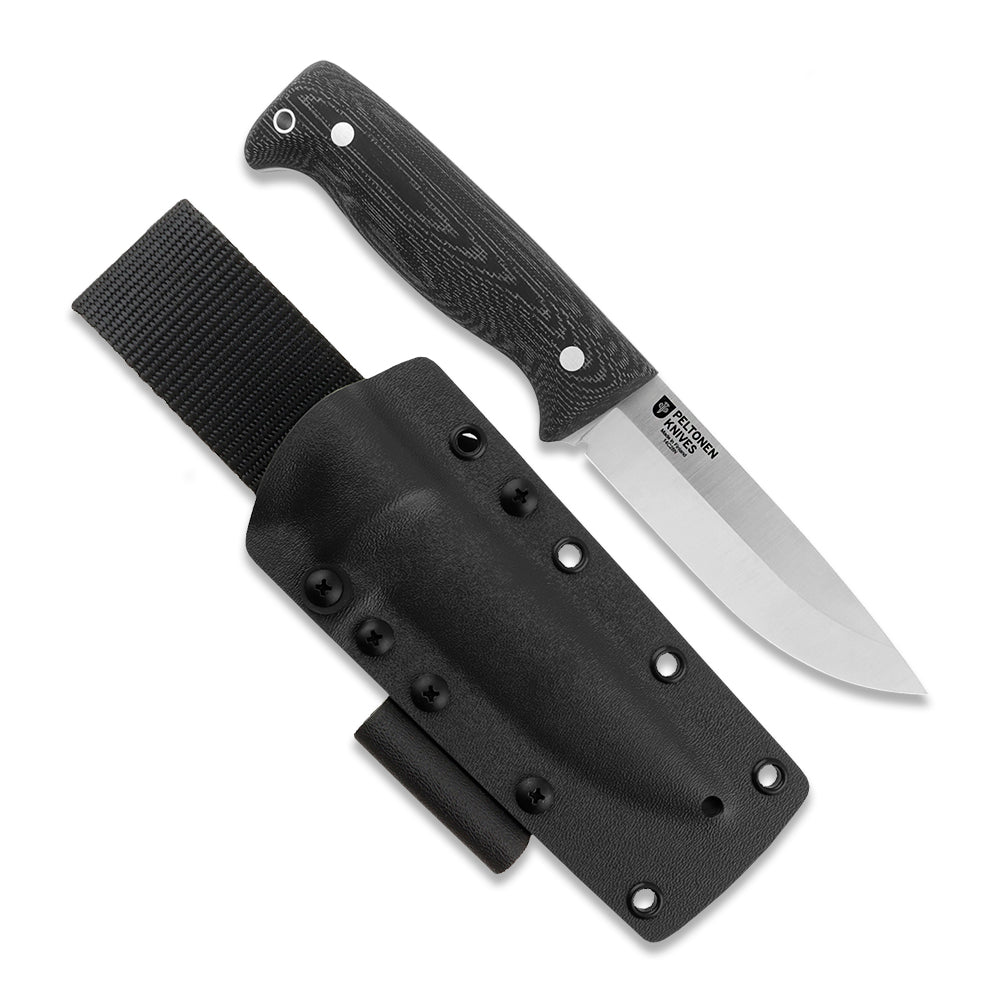 Peltonen M07 Ranger Puukko Full Tang, Black Micarta, Kydex Sheath FJP505