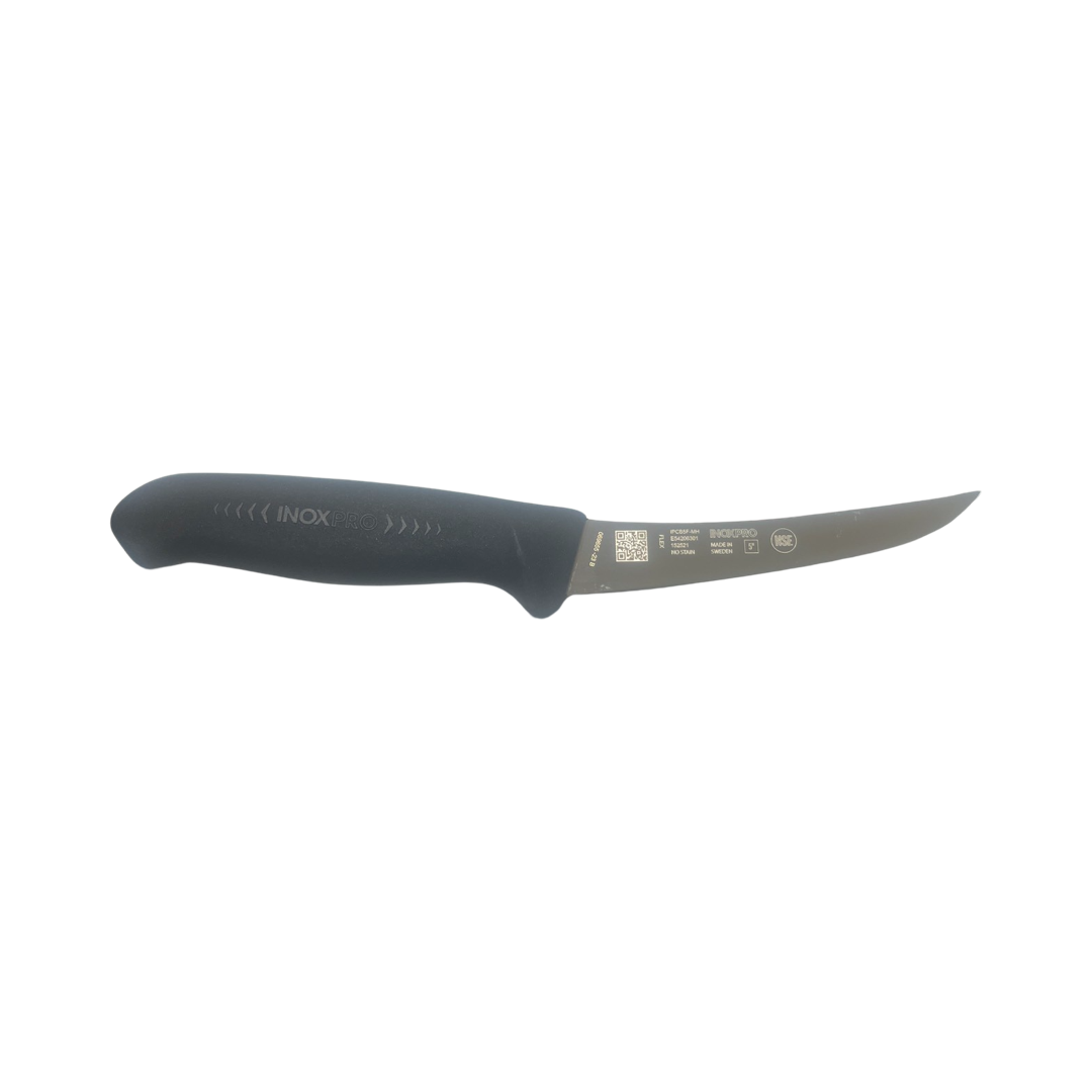 INOX PRO Cutlery 5" Curved Boning Knife MED Flex