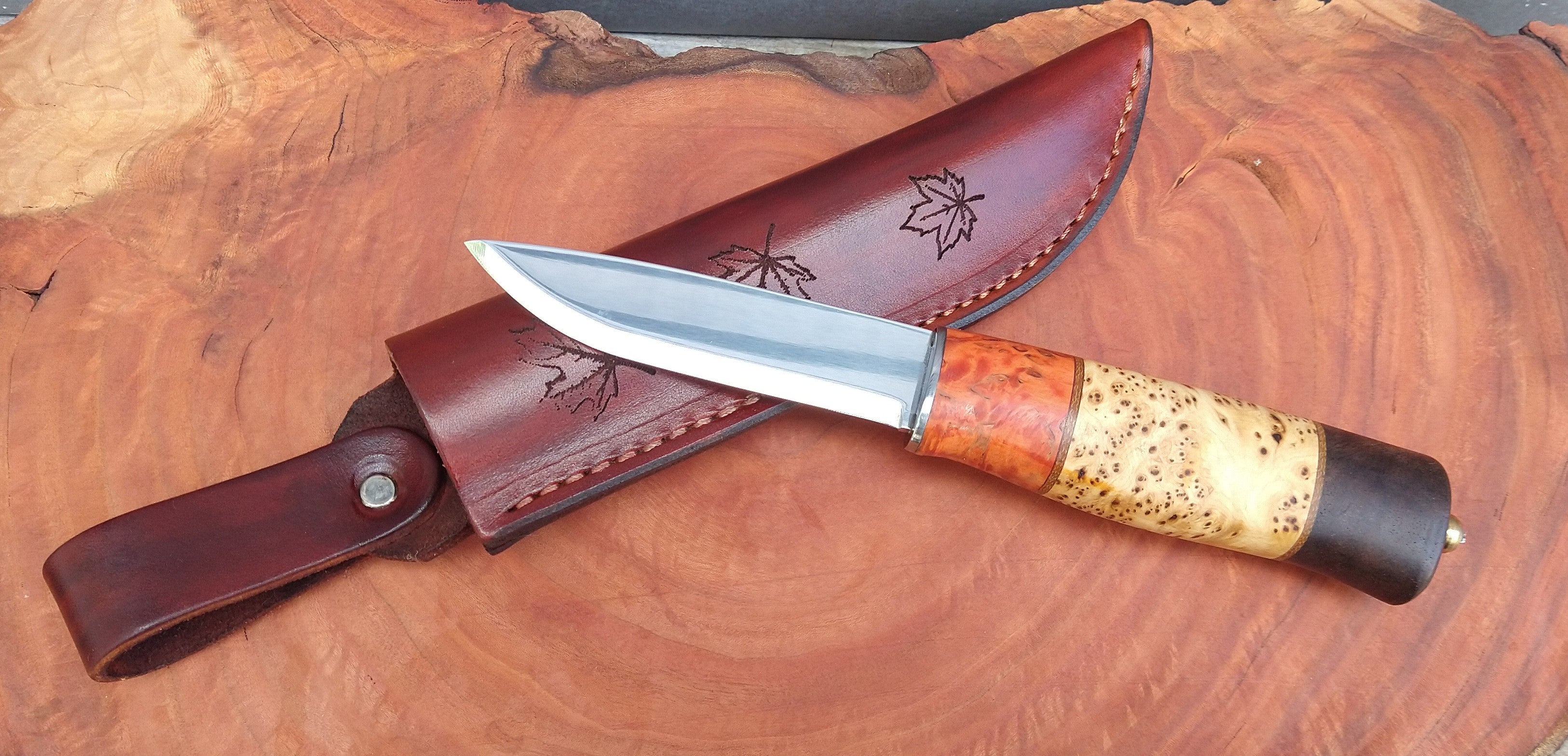 Kola Woodcraft Knives - Helle Zebra Burl - #15