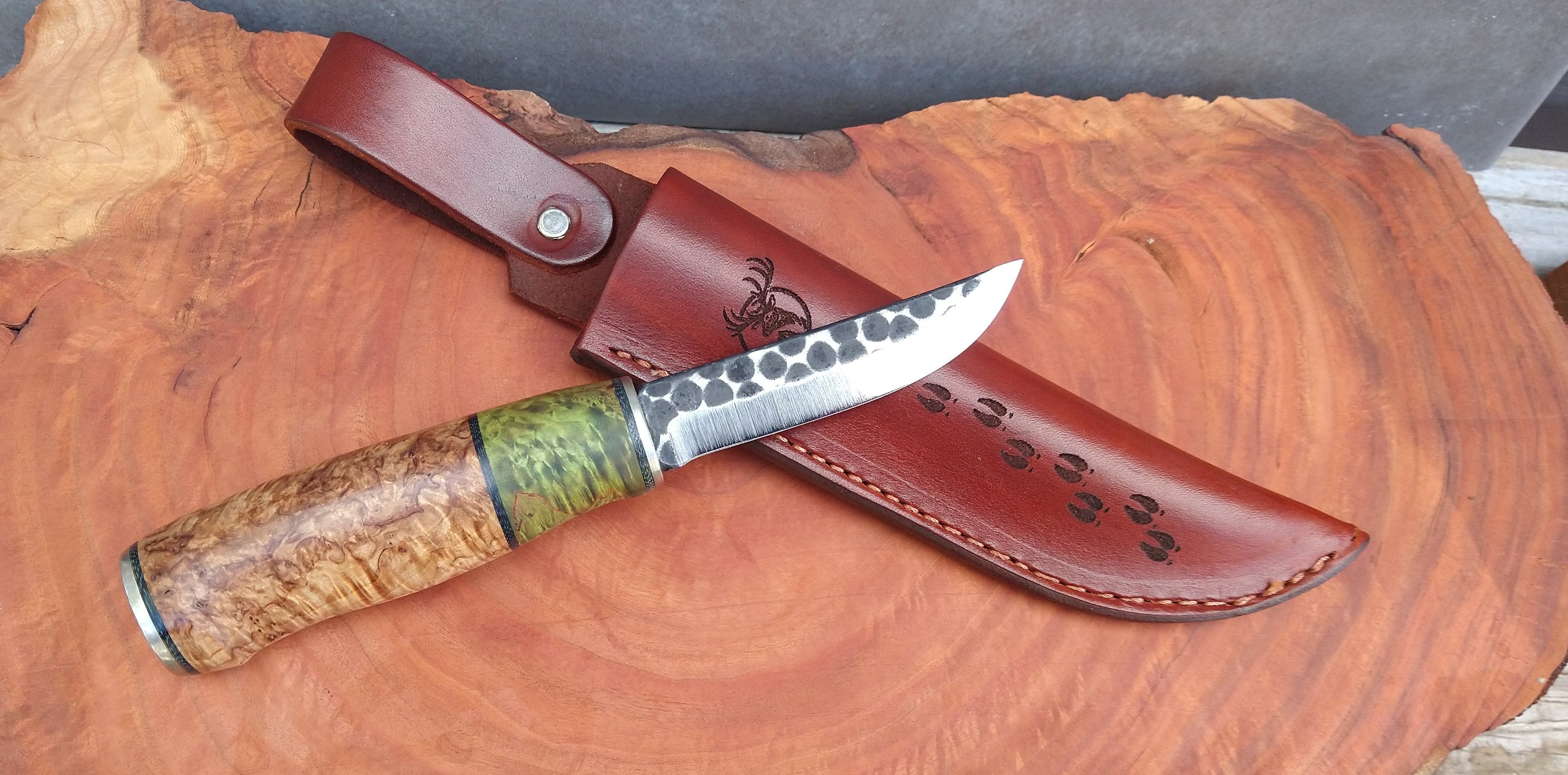 Kola Woodcraft Knives - Lauri Curly Birch - #14