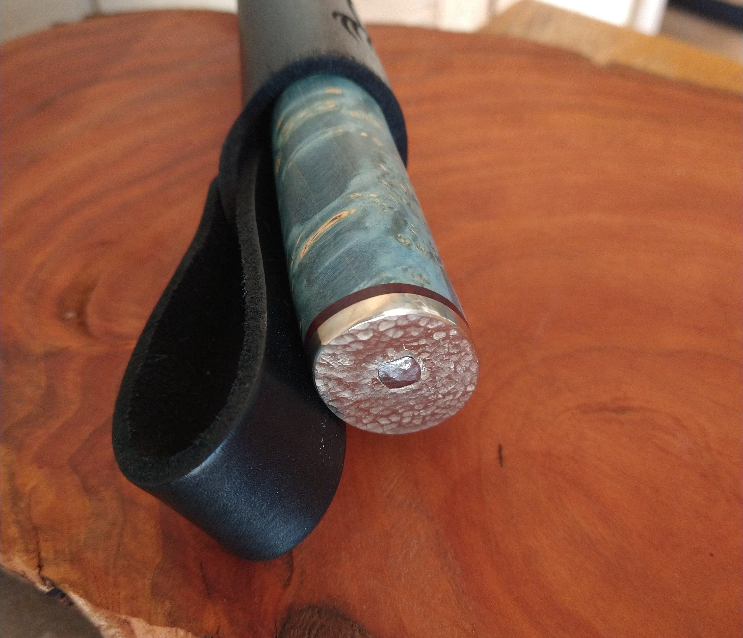Kola Woodcraft Knives - The Dyed Burl - #19