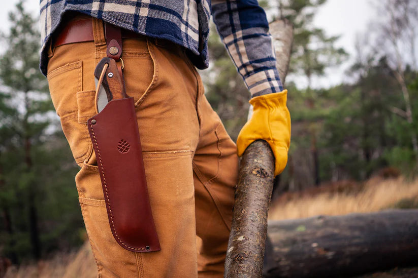 Woxna - Alfta - Leather Sheath for Foldable Saw (Cognac)