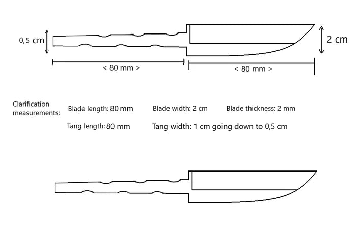 Nordic Edge John-Forager 80 -Foraging, whittling & paring blade